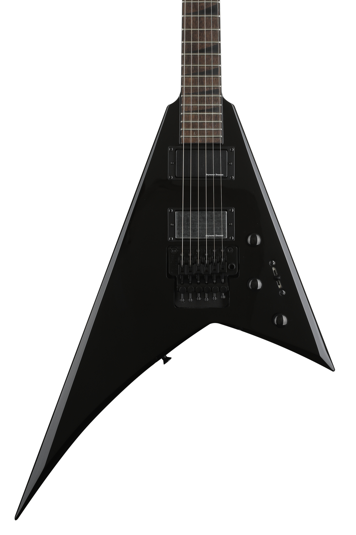 Jackson X Series Rhoads RRX24 - Black with Neon Pink Bevels