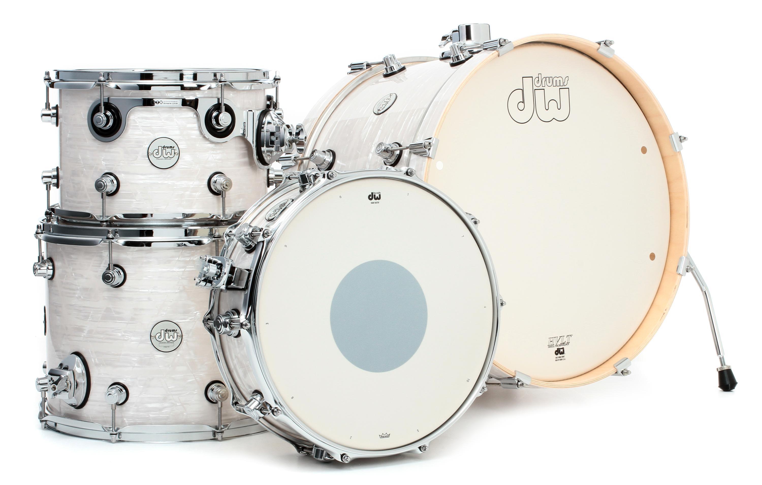 DW Design Series Frequent Flyer Kit White Onyx Sweetwater