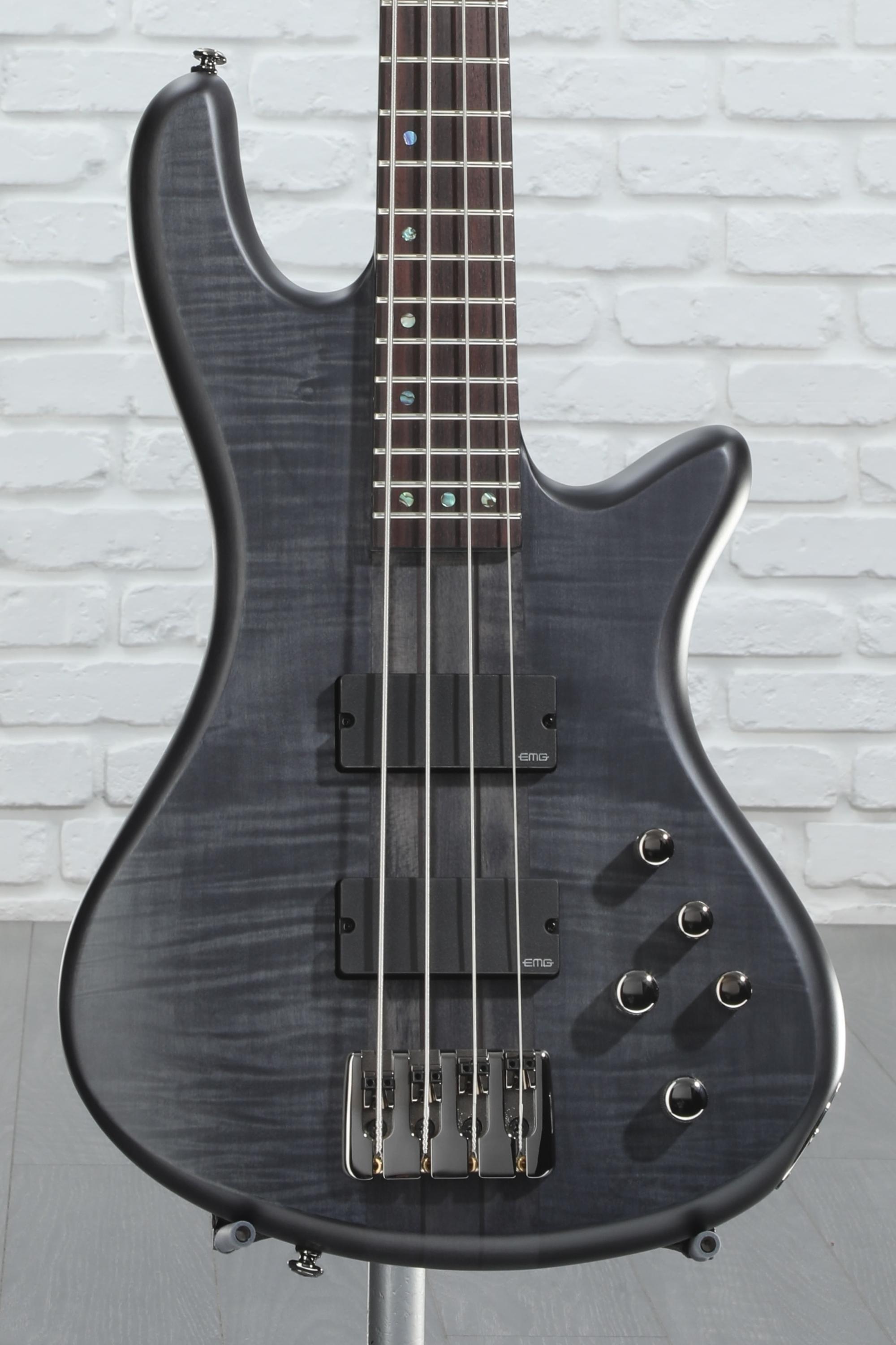 Schecter Stiletto Studio 4 Bass Guitar - See-Thru Black