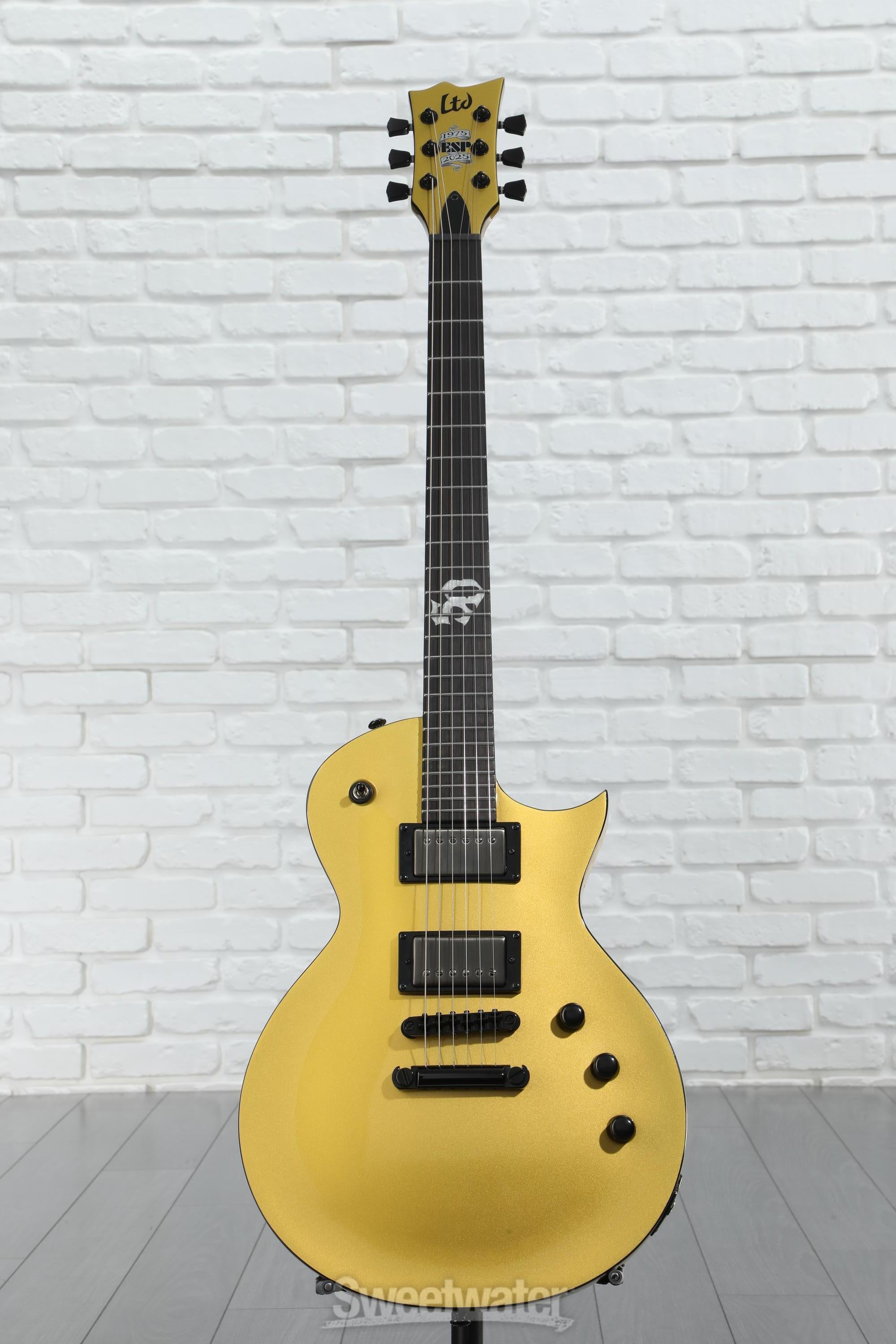 ESP LTD EC-2025 Electric Guitar - Metallic Gold, Ebony