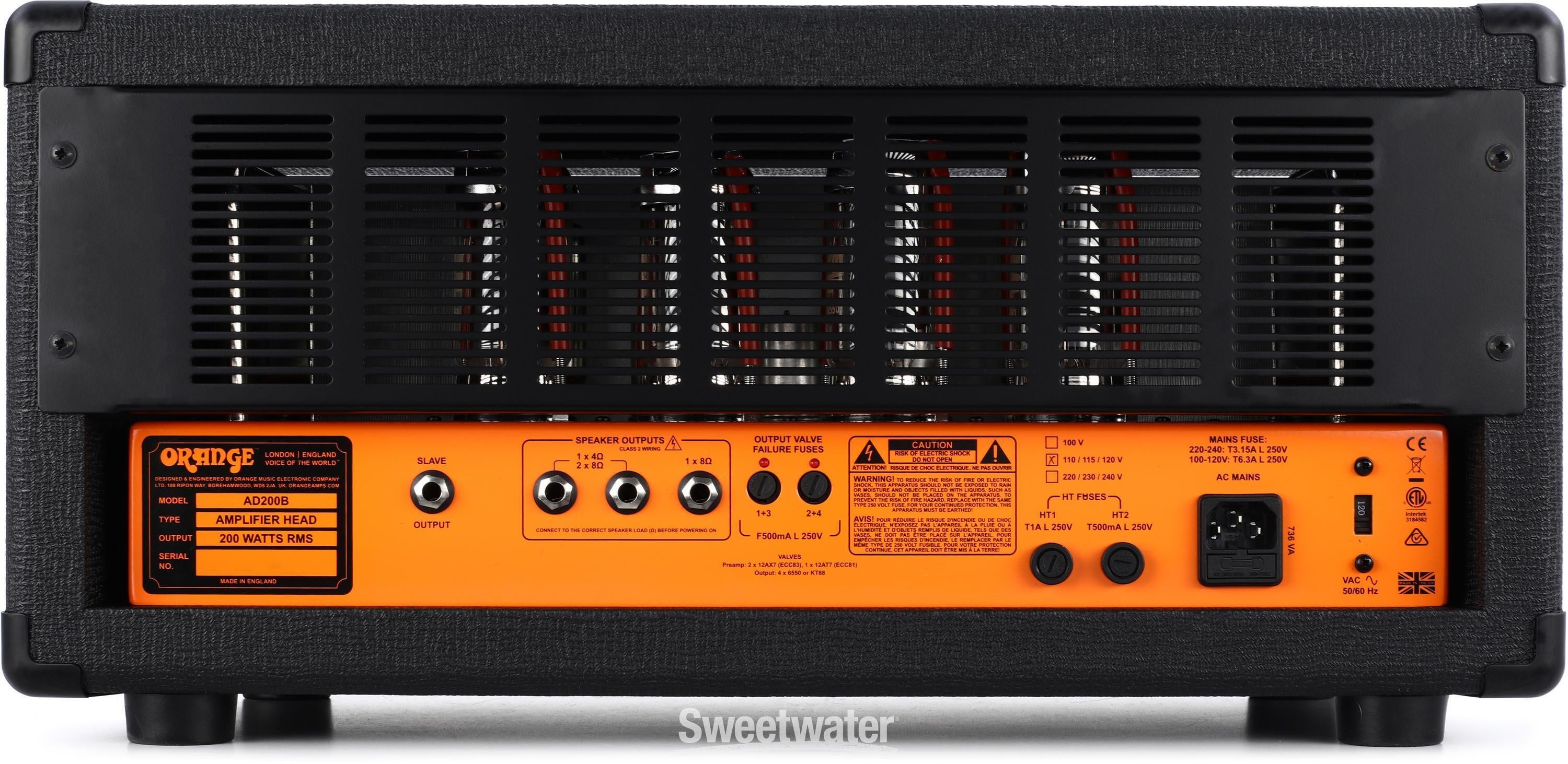 Orange AD200B MK 3 200-watt Bass Head - Black | Sweetwater