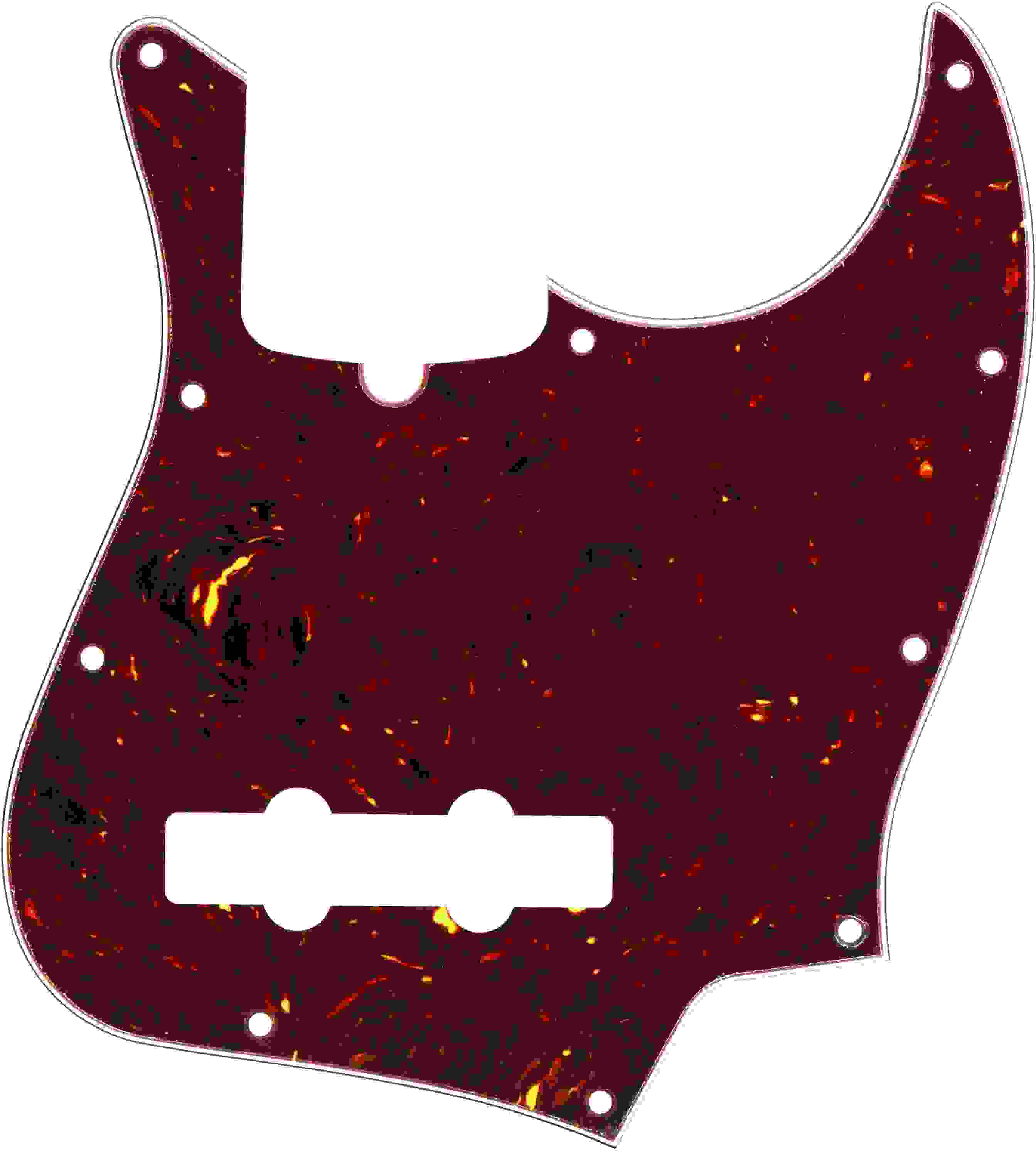 Fender 10-hole Contemporary Jazz Bass Pickguard - Tortoise Shell