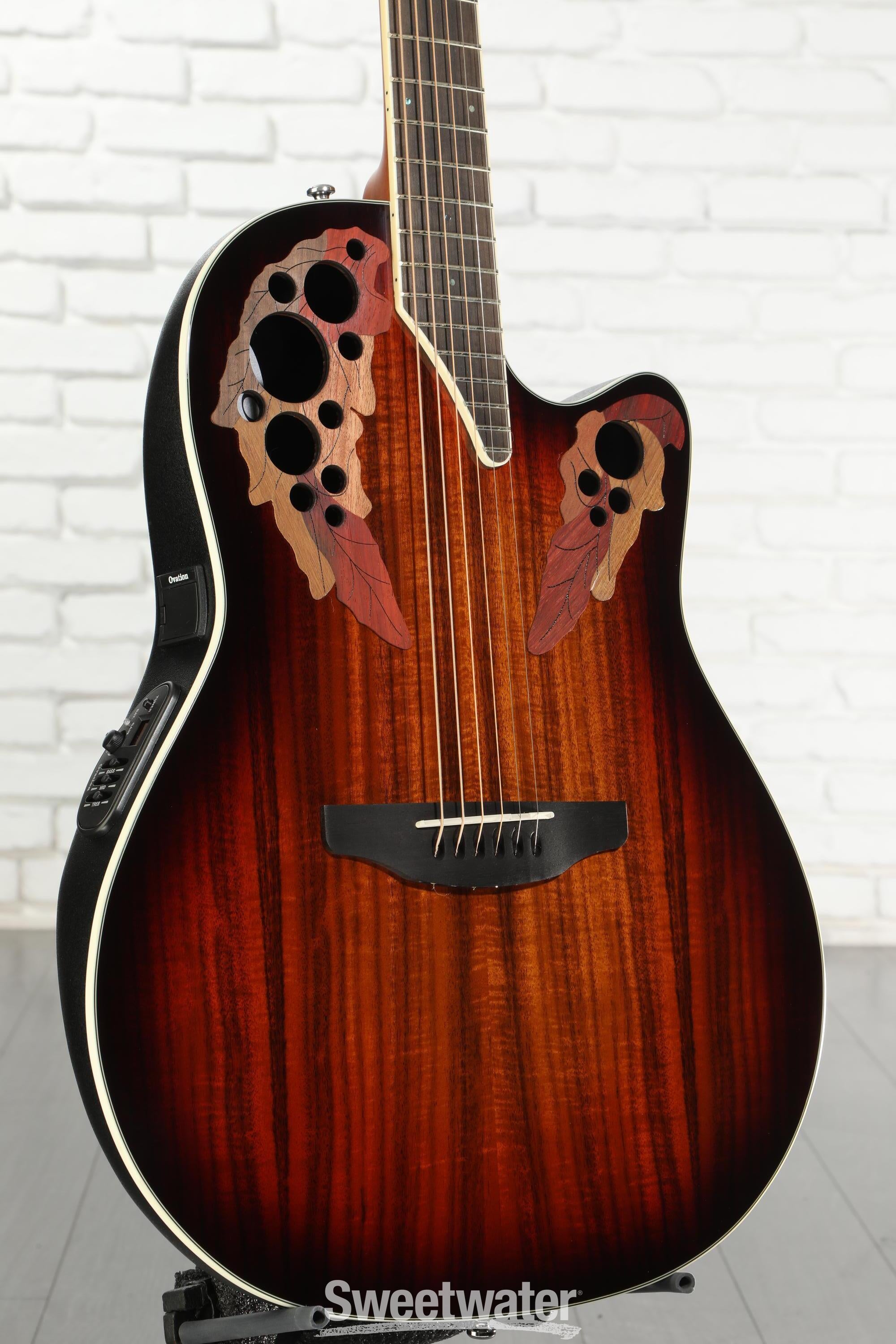Ovation Celebrity Elite CE48P-KOAB Super Shallow Acoustic-electric