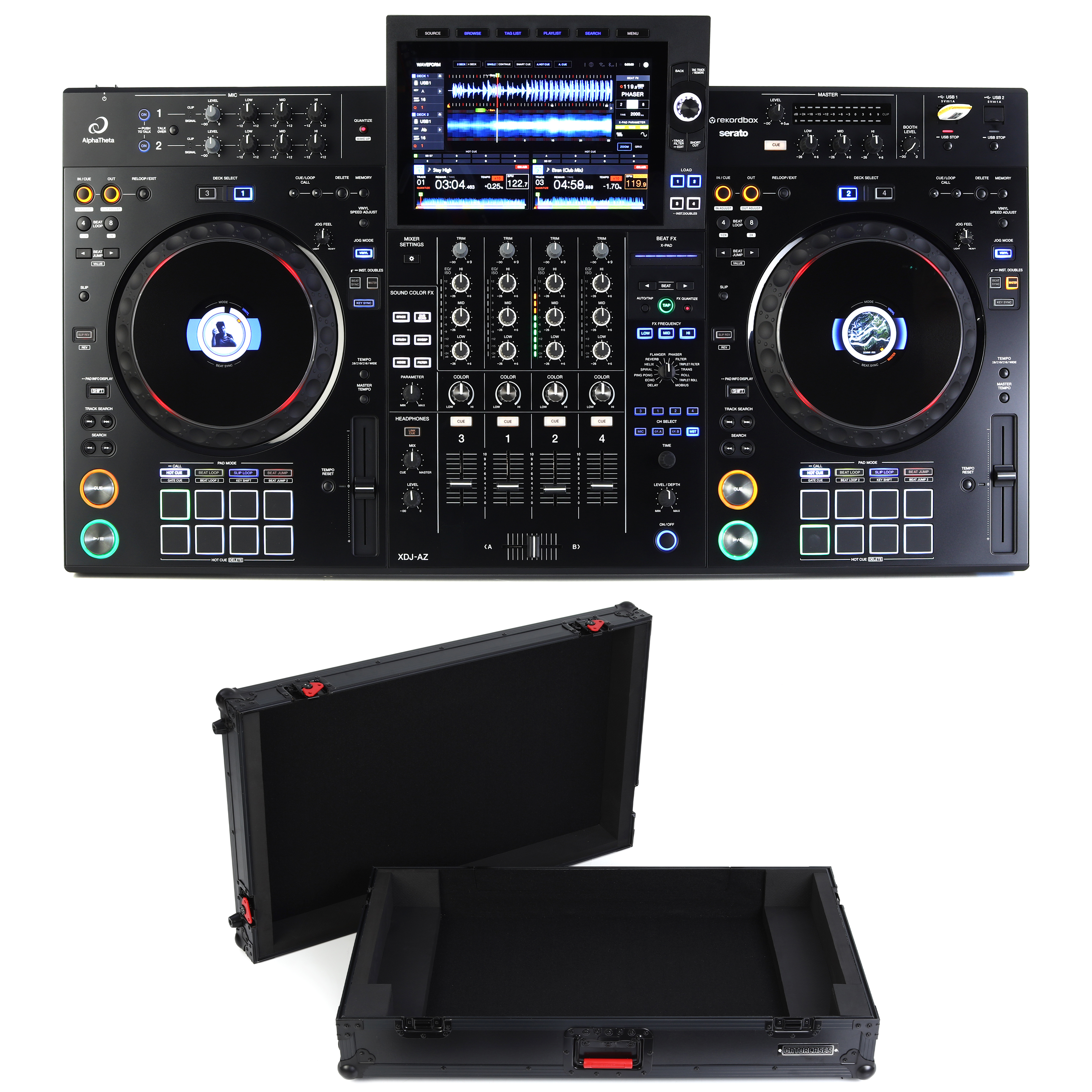 AlphaTheta XDJ-AZ 4-channel Digital DJ System with Flight Case