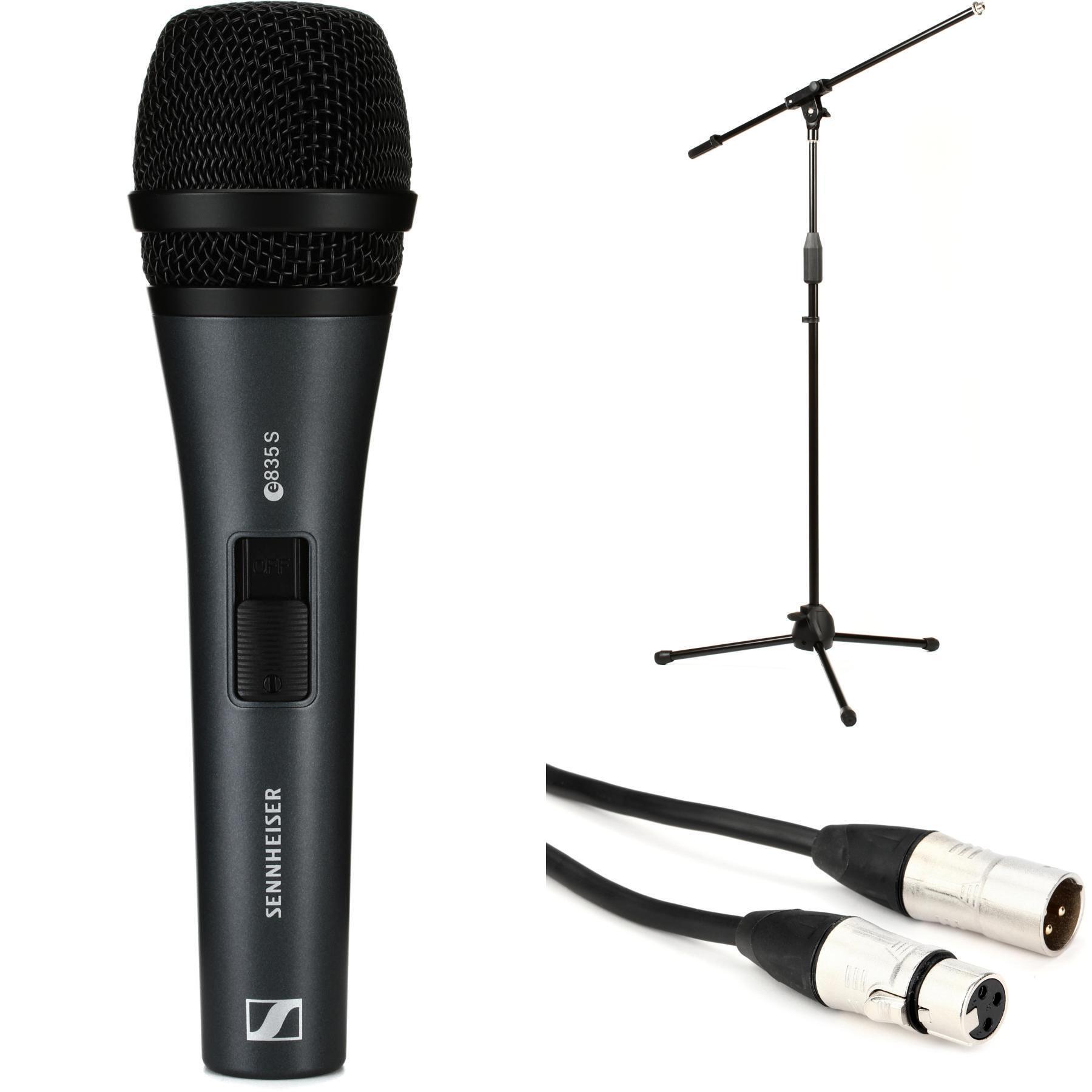 Sennheiser E835 newest microphone with stand