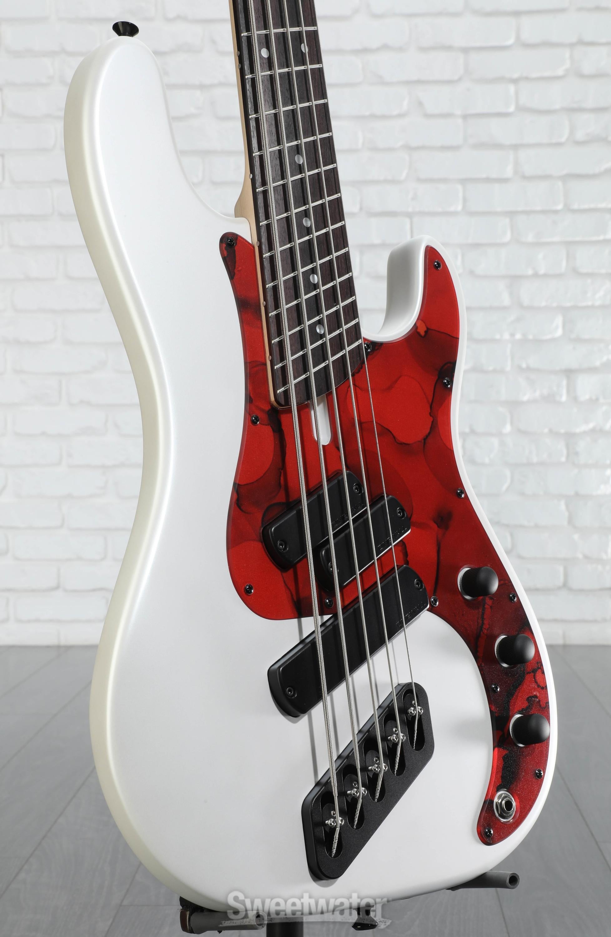 Dingwall Guitars SP1 5-string Electric Bass - Matte Ducati Pearl White