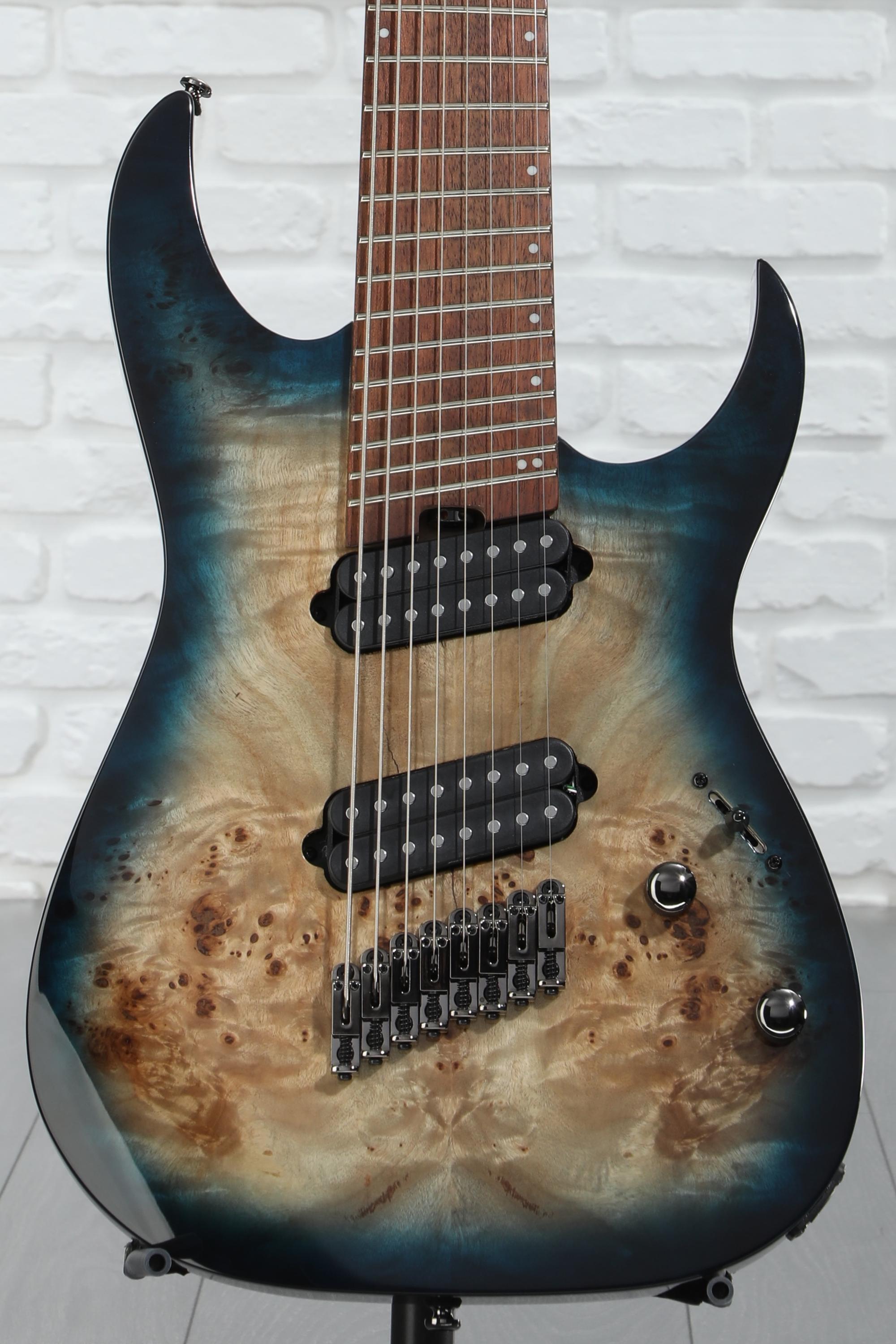 Ibanez RGMS8 8-string Electric Guitar - Cosmic Blue Starburst