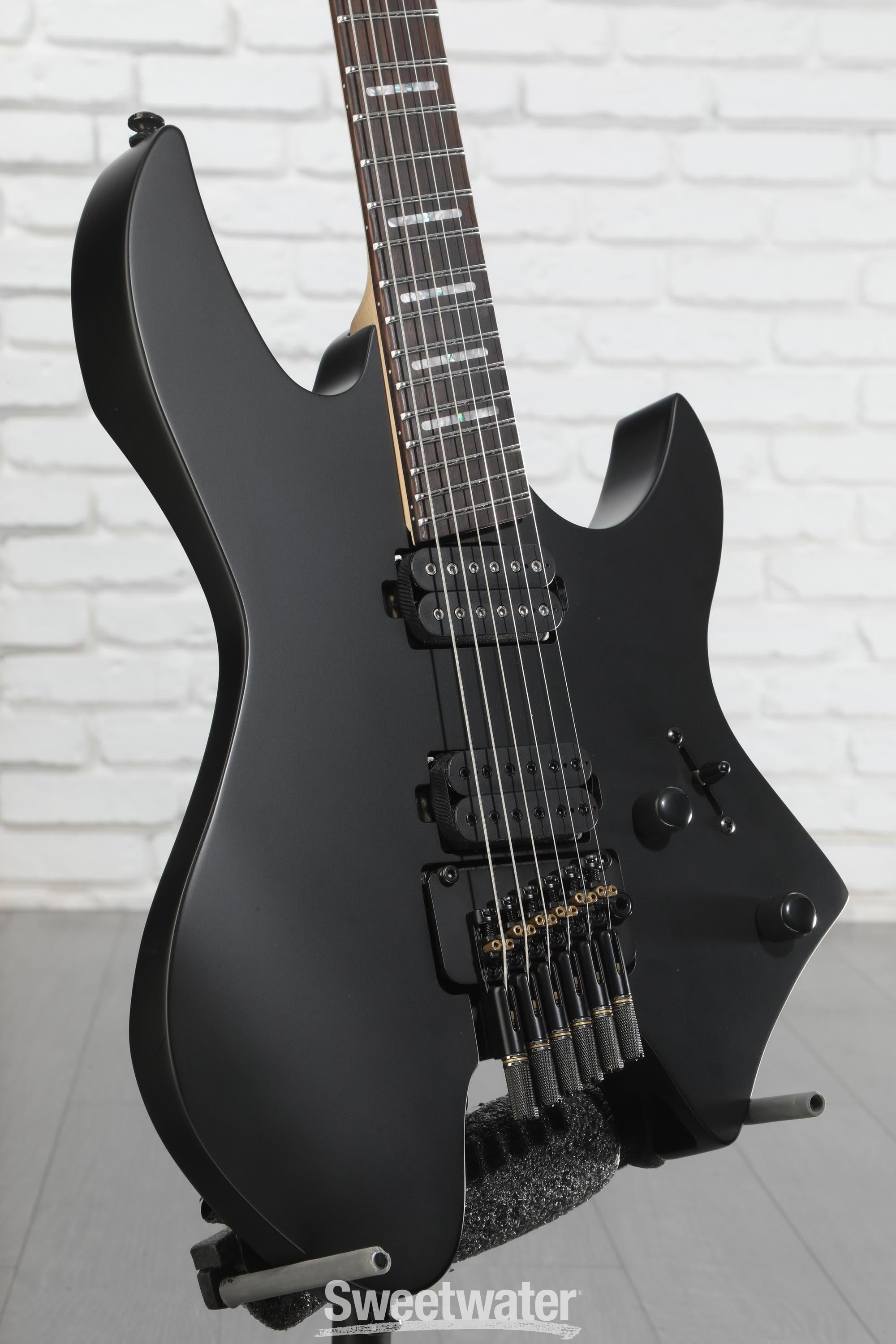 ◆大感謝祭 6st Headless Guitar Black G1G22529 Grote Headless 6 Strings Electric Guitar Mahogany Body GRHL-2