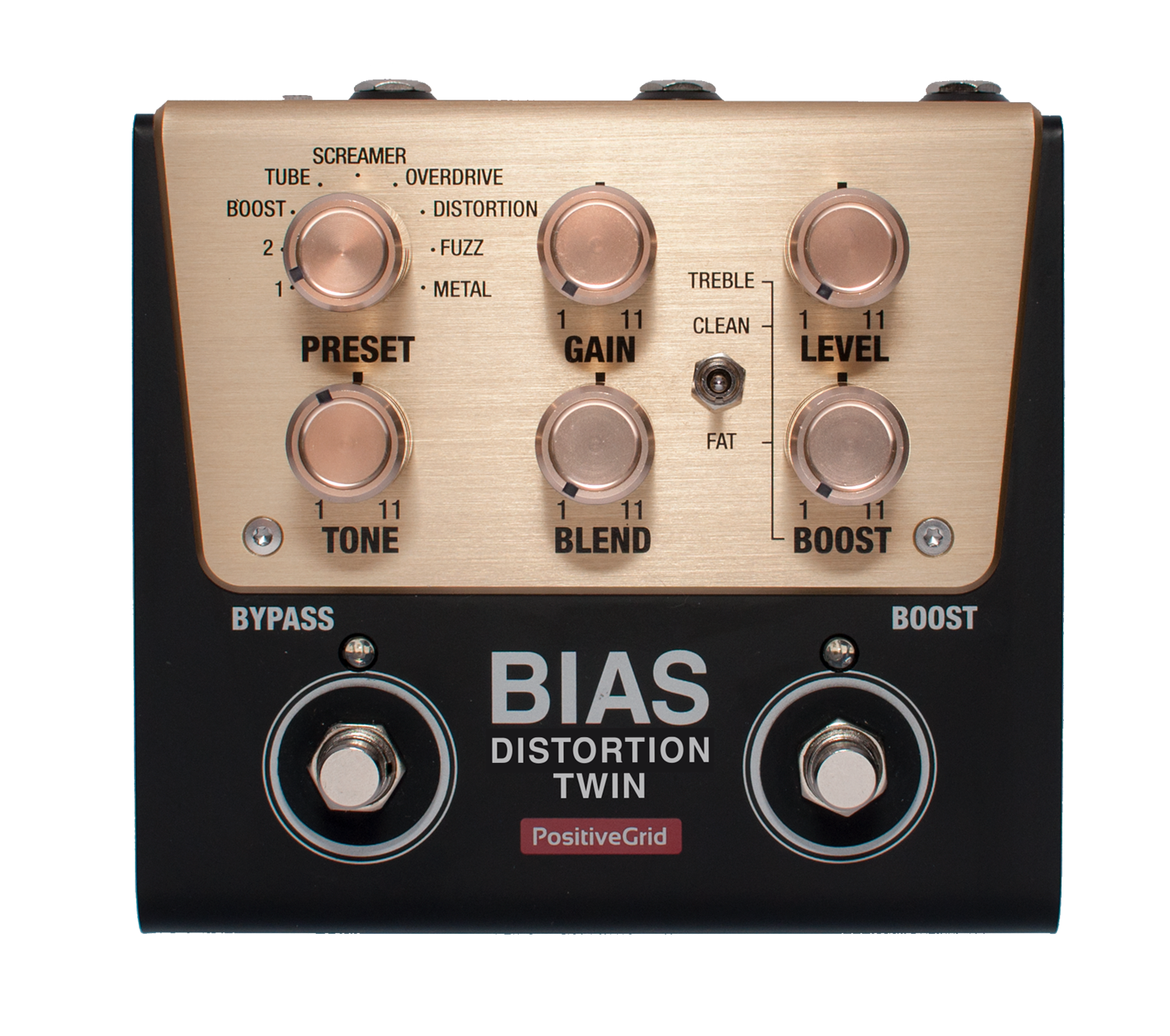 Positive Grid BIAS Distortion Twin Tone Match Distortion Pedal