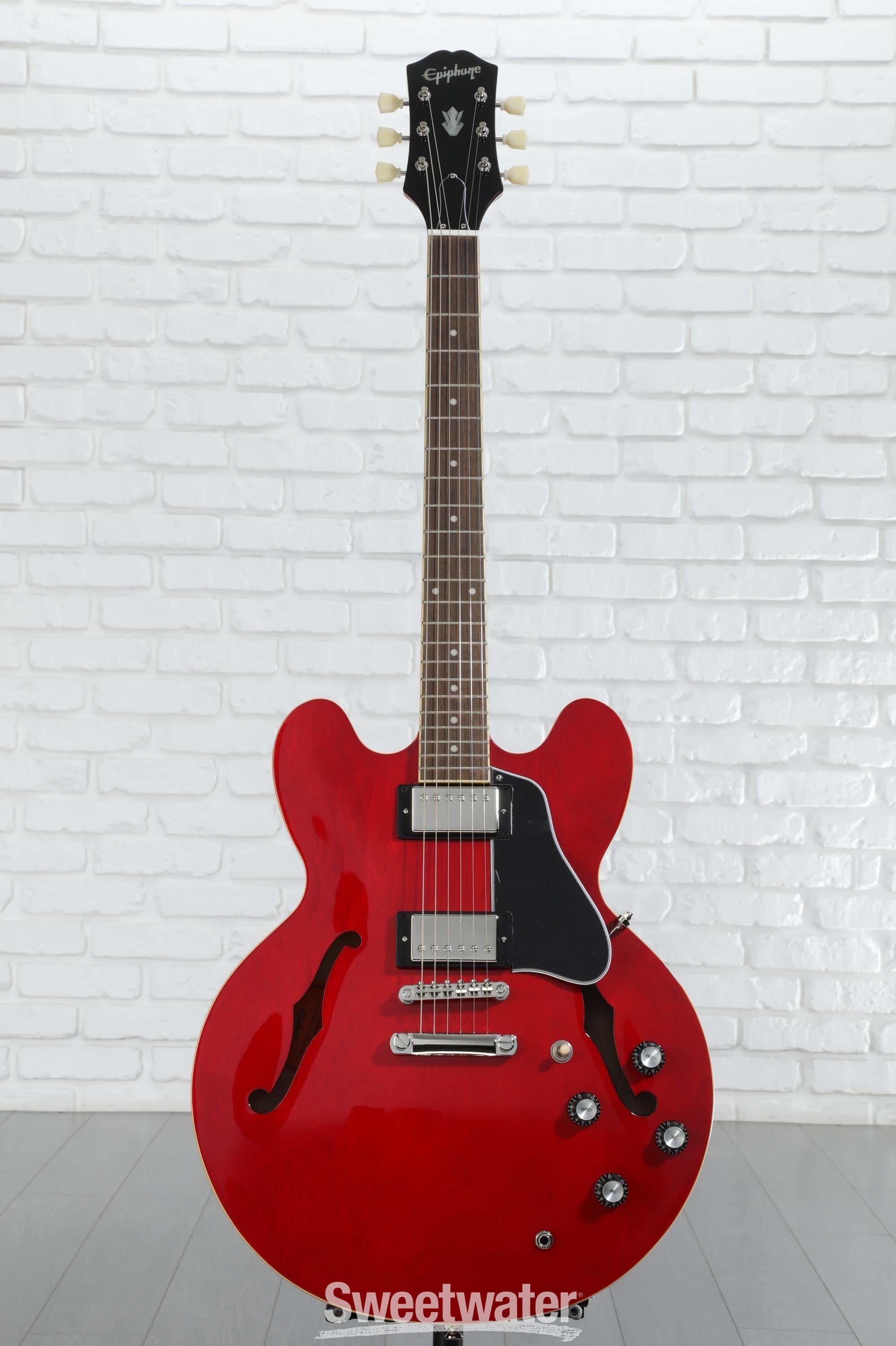 Amazon.com: Epiphone ES335 Semi Hollowbody, Cherry : Musical