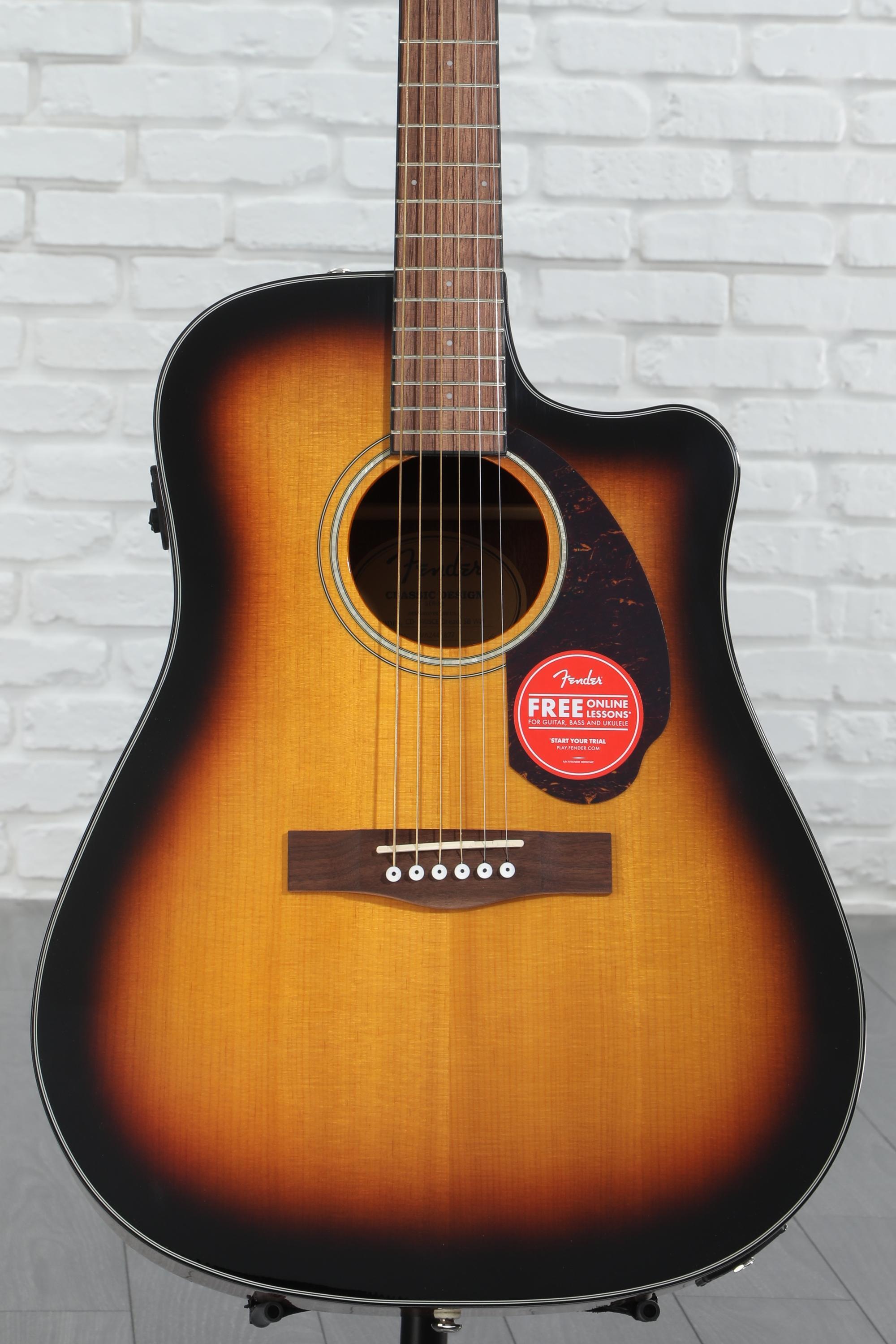 Amazon.com: Fender CD-140SCE All-Mahogany Dreadnought