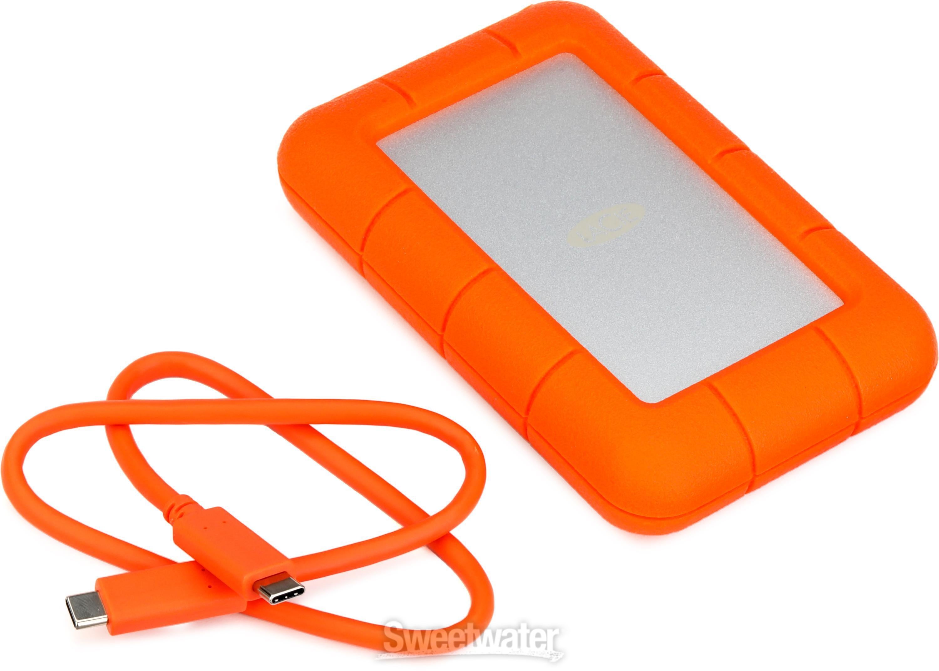 LaCie Rugged USB-C 4TB Portable Hard Drive | Sweetwater