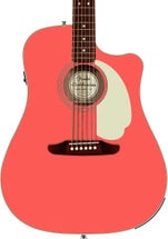 Product Image - This Item - Fender California Standard Redondo CE Acoustic-electric Guitar - Fiesta Red