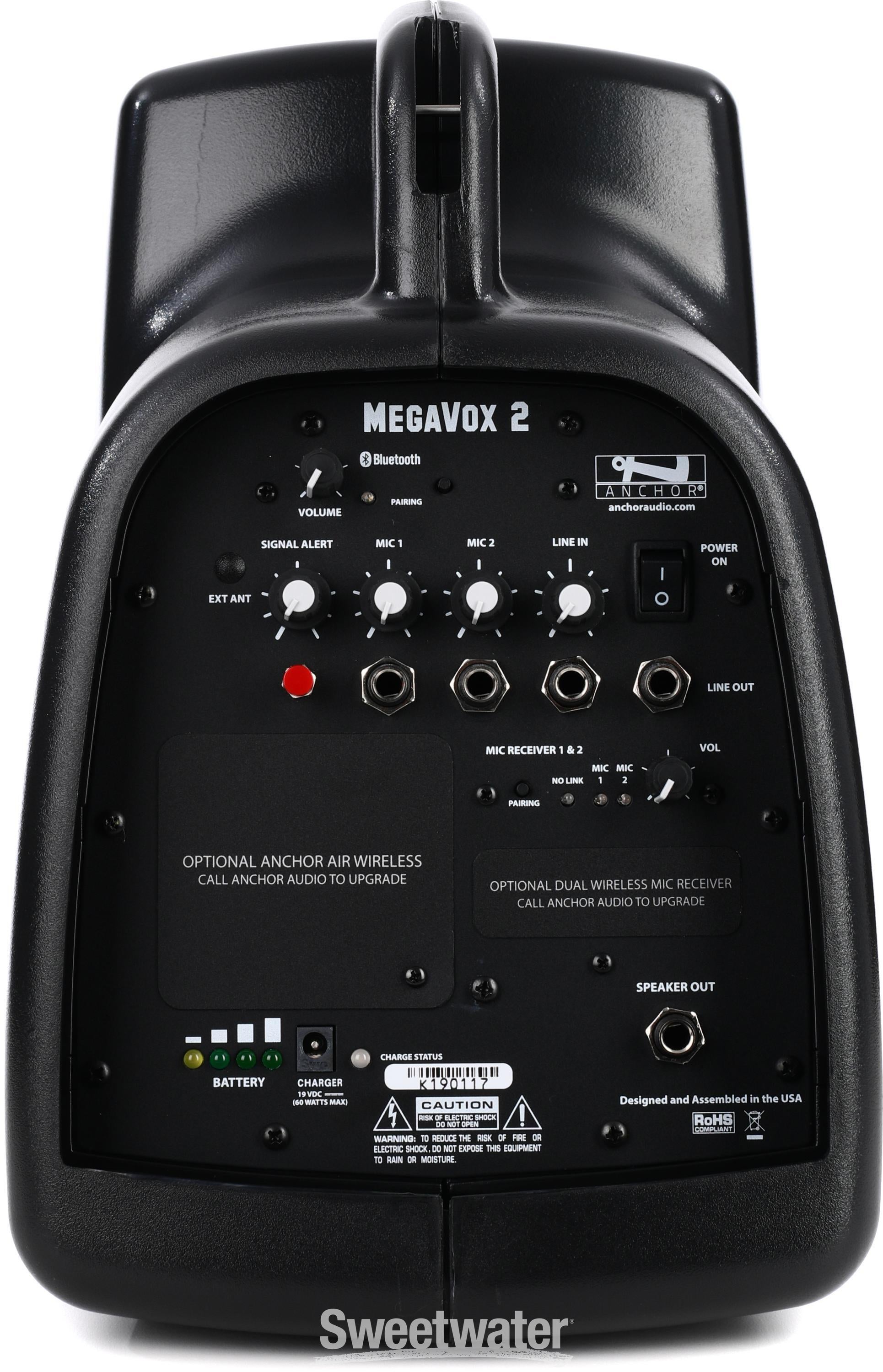 Anchor Audio MEGA2-U2 MegaVox 2 Portable PA System with Bluetooth
