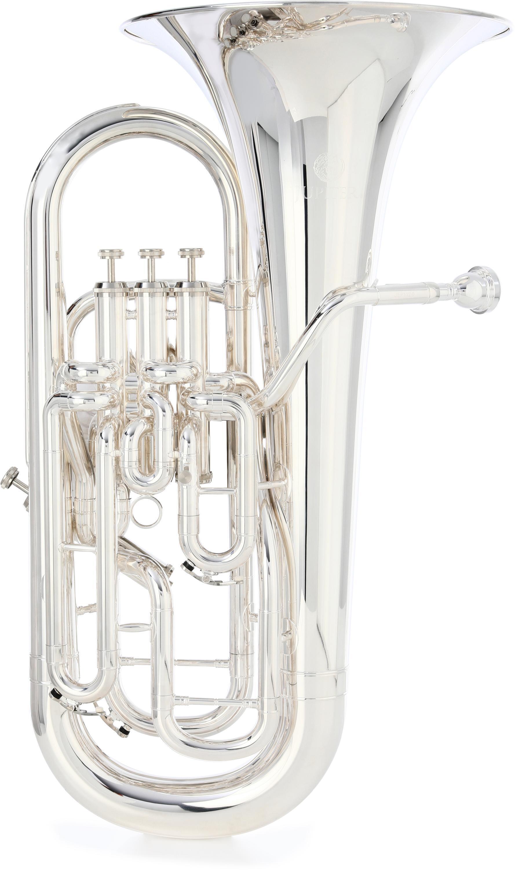 Jupiter JEP1120S 3+1 Valve Professional Compensating Euphonium -  Silver-plated