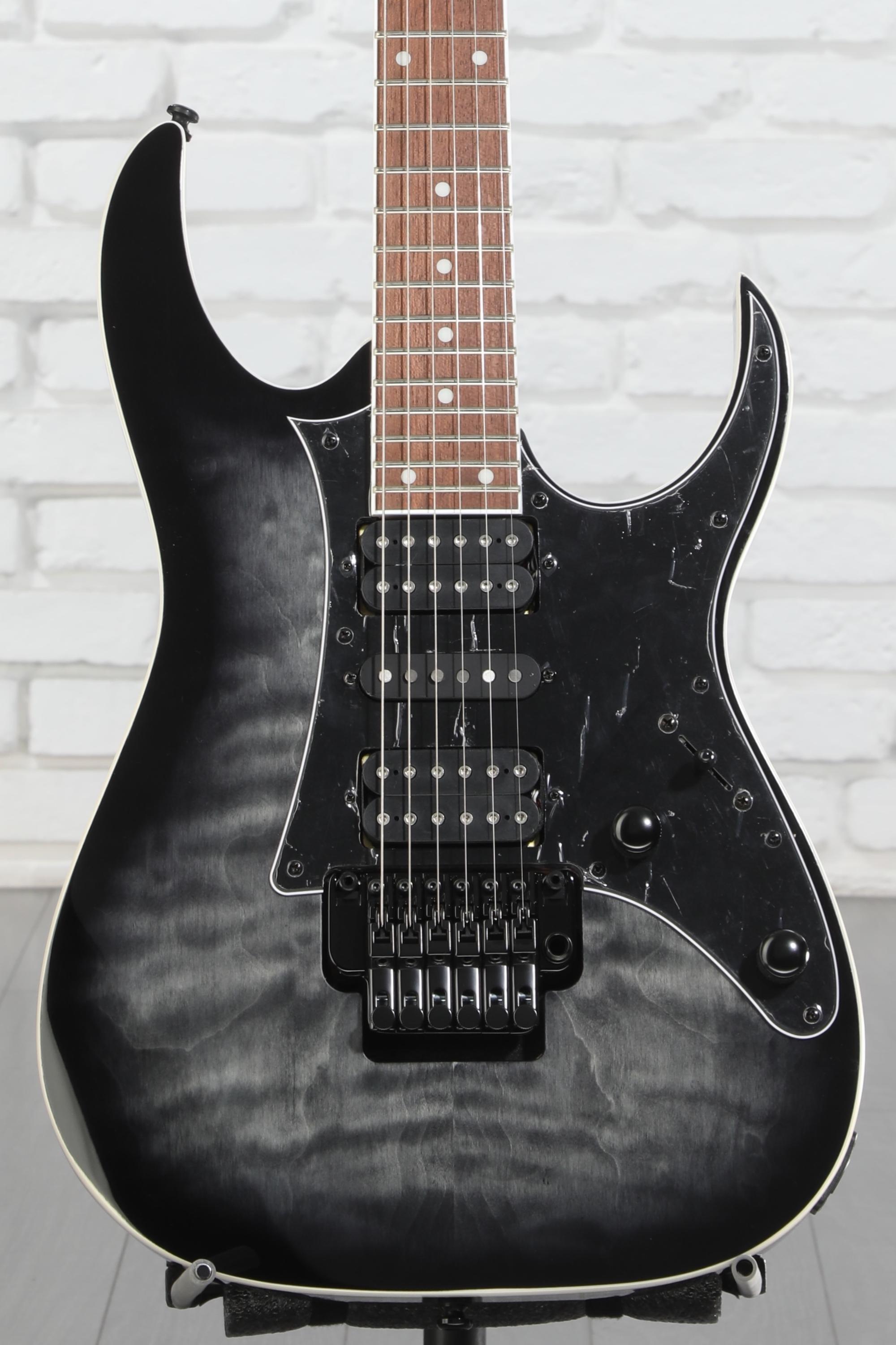 ギター Ibanez RG450QMB Transparent Gray Burst Ibanez RG450QMB Electric Guitar - Transparent Gray Burst | Sweetwater