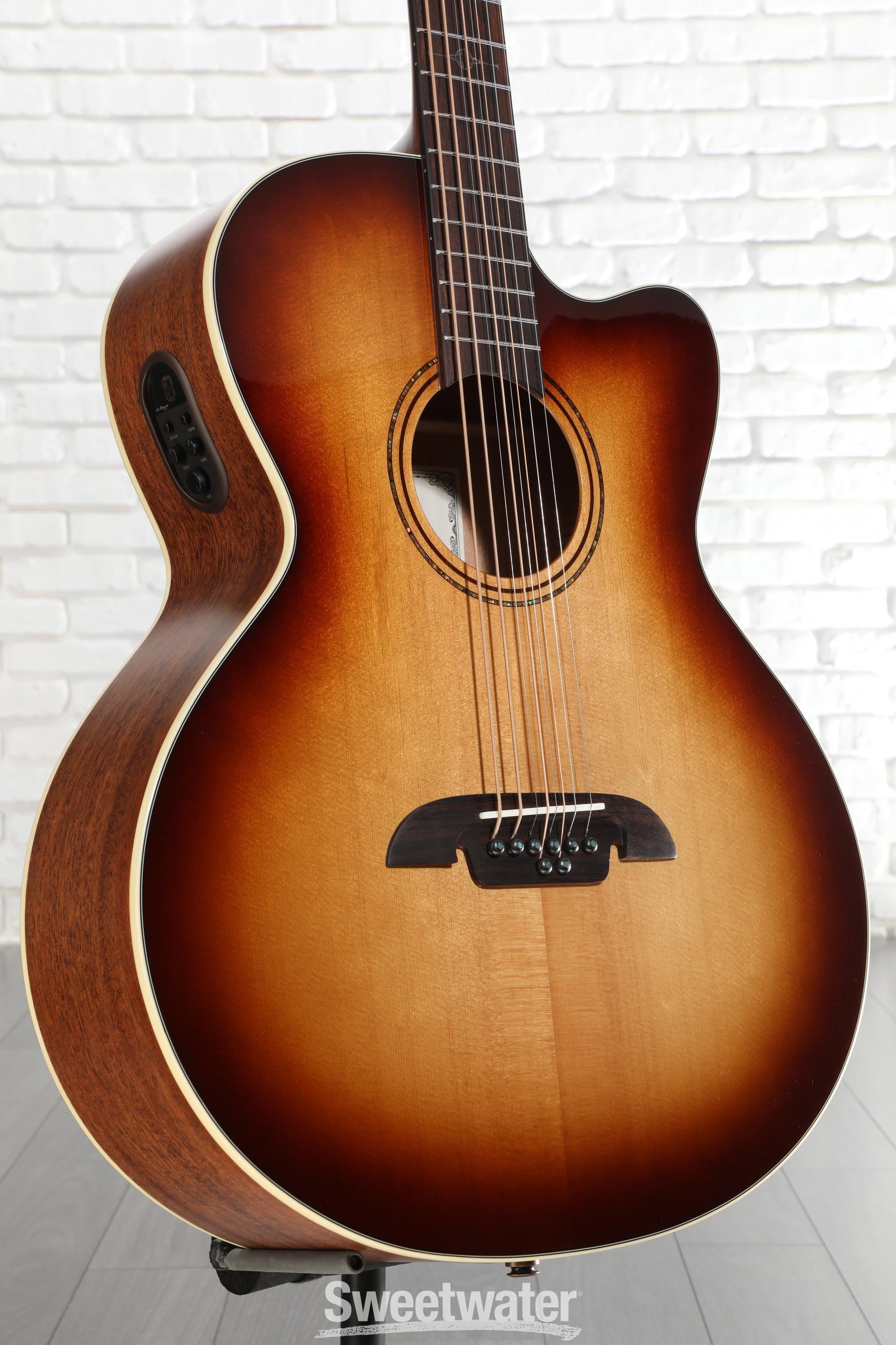 Photo of Alvarez ABT60CE Artist Series 8-string Baritone Acoustic-electric Guitar - Shadowburst