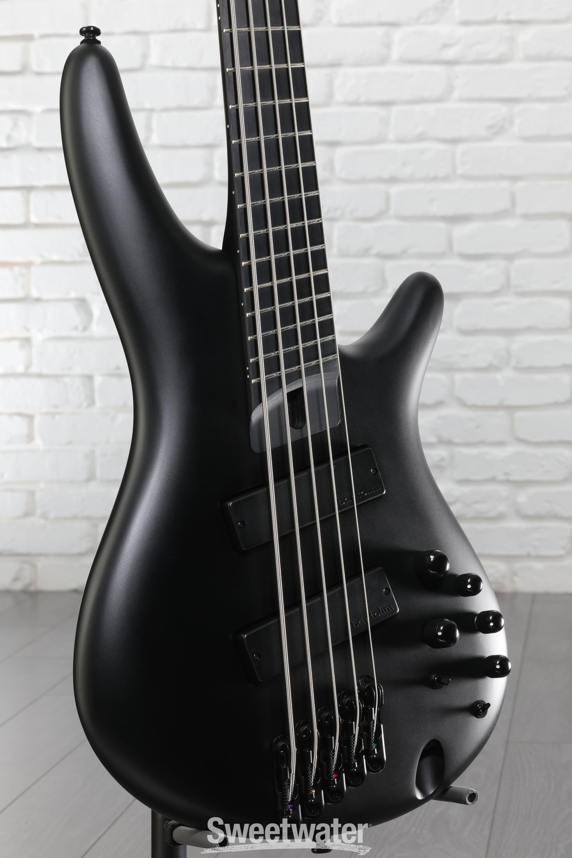Ibanez Iron Label SRMS625EX - Black Flat | Sweetwater