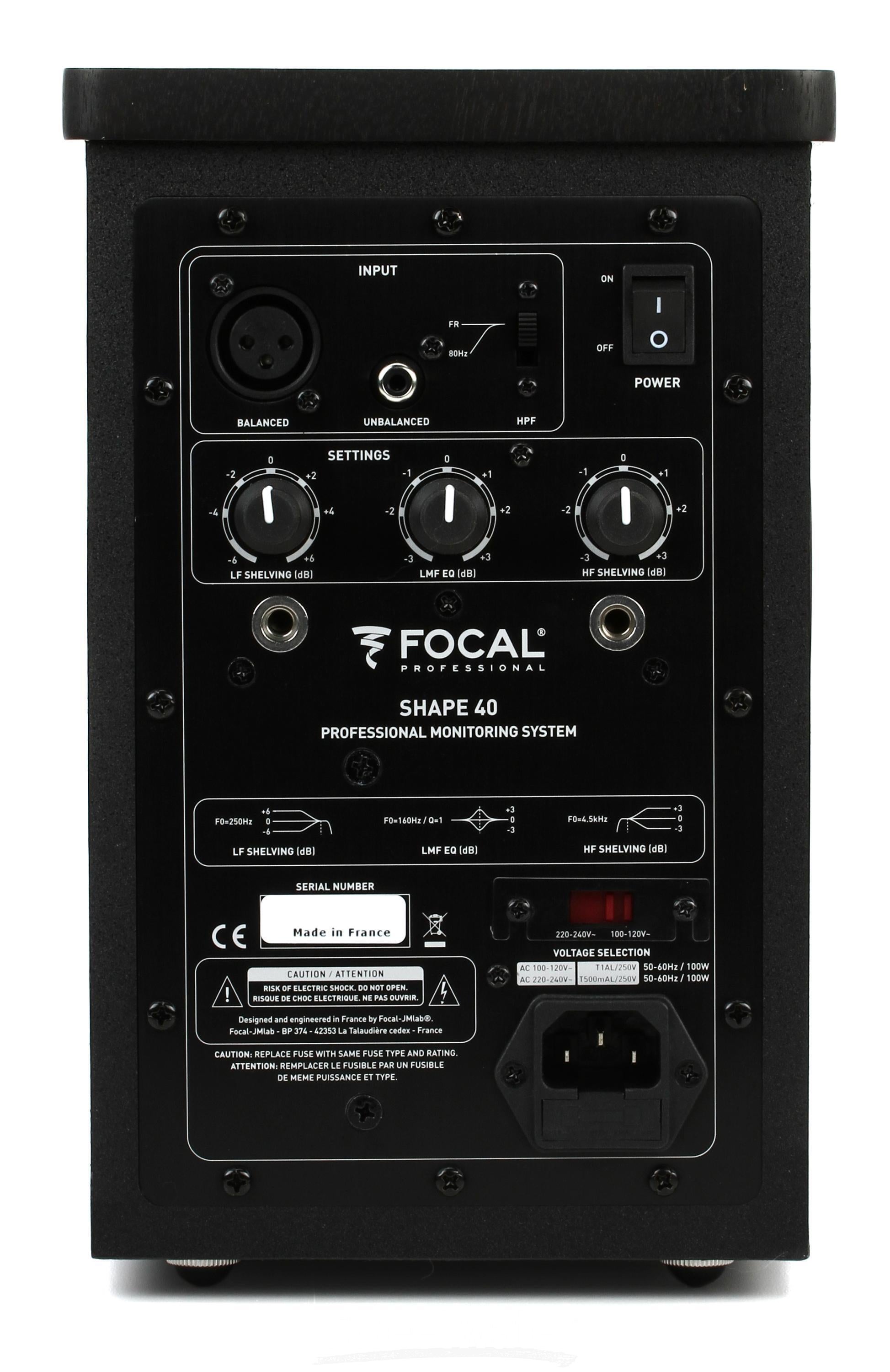 Focal Shape 40 4 inch Powered Studio Monitor | Sweetwater