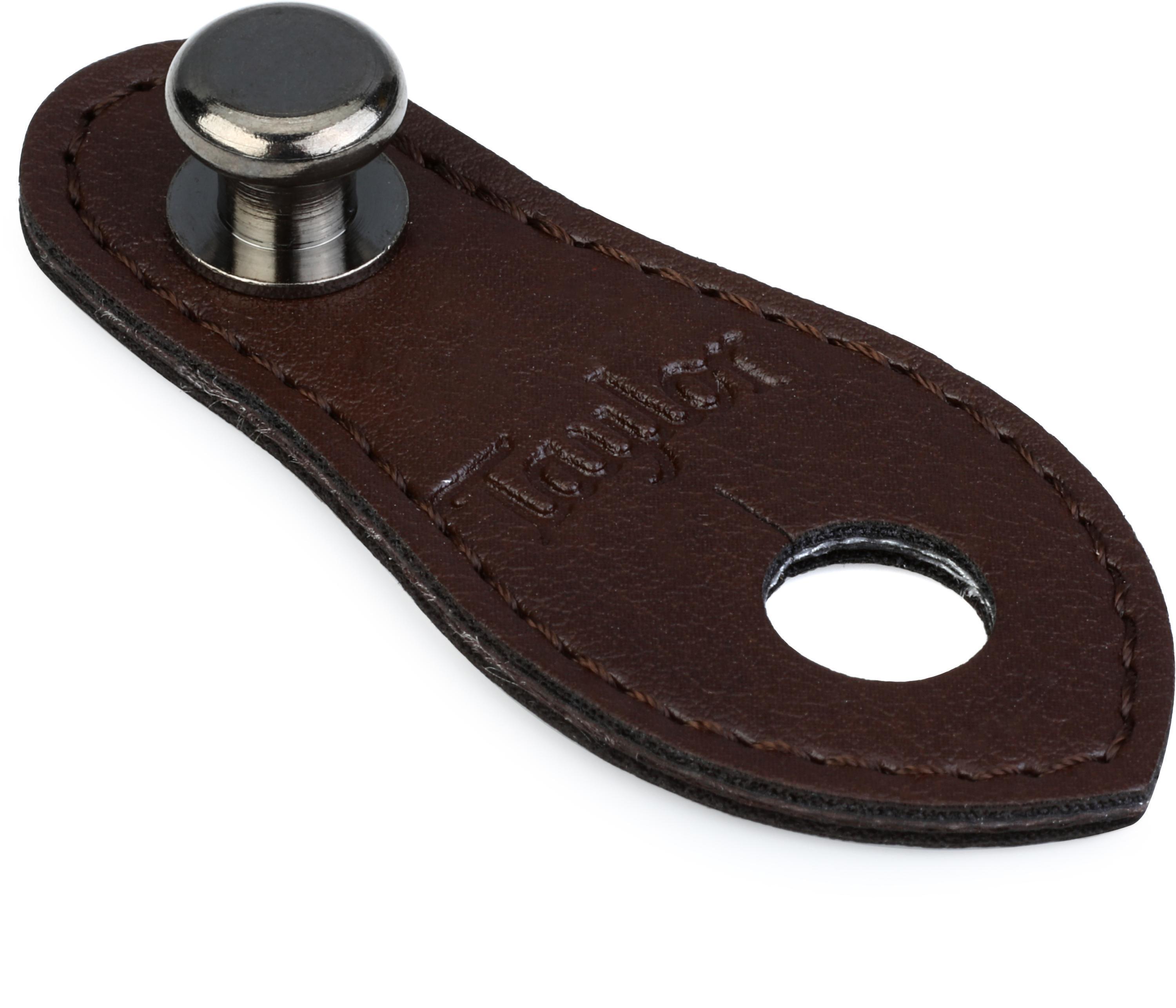 Taylor StrapLink Leather Output Jack Adapter - Chocolate Brown