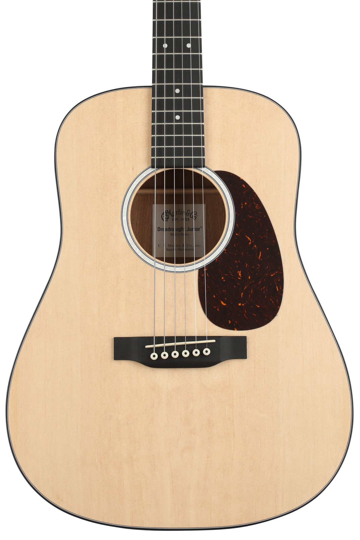 Martin D Jr-10 Acoustic Guitar - Natural Spruce | Sweetwater