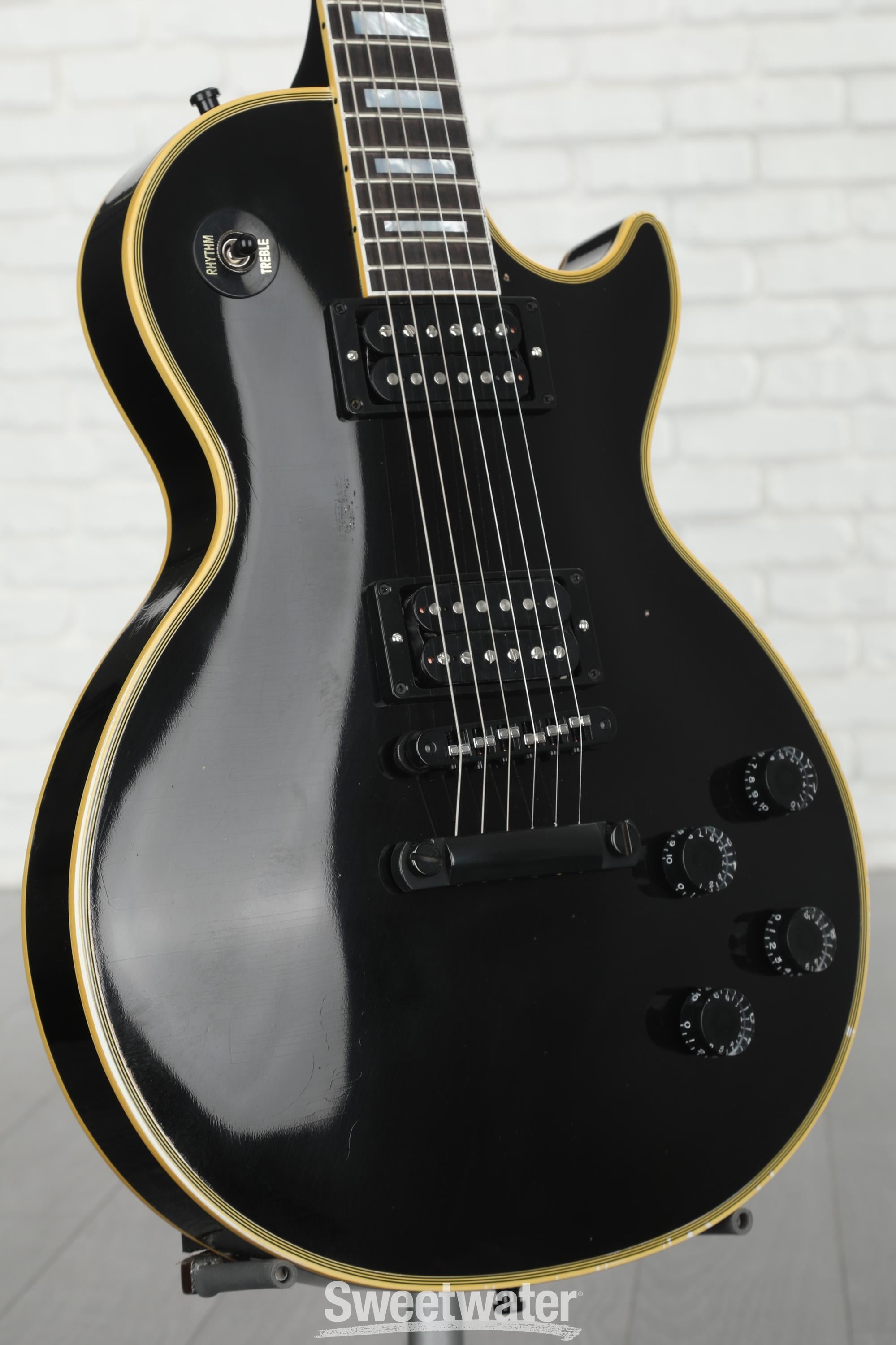 Gibson Custom Kirk Hammett 1989 Les Paul Custom Electric Guitar - Ebony ...