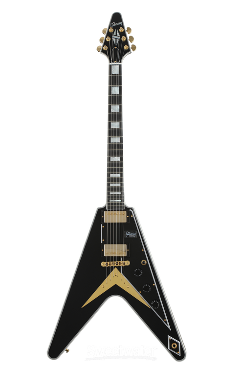 ギター Gibson USA Flying V 2017 Gibson Custom Flying V Custom - Ebony | Sweetwater