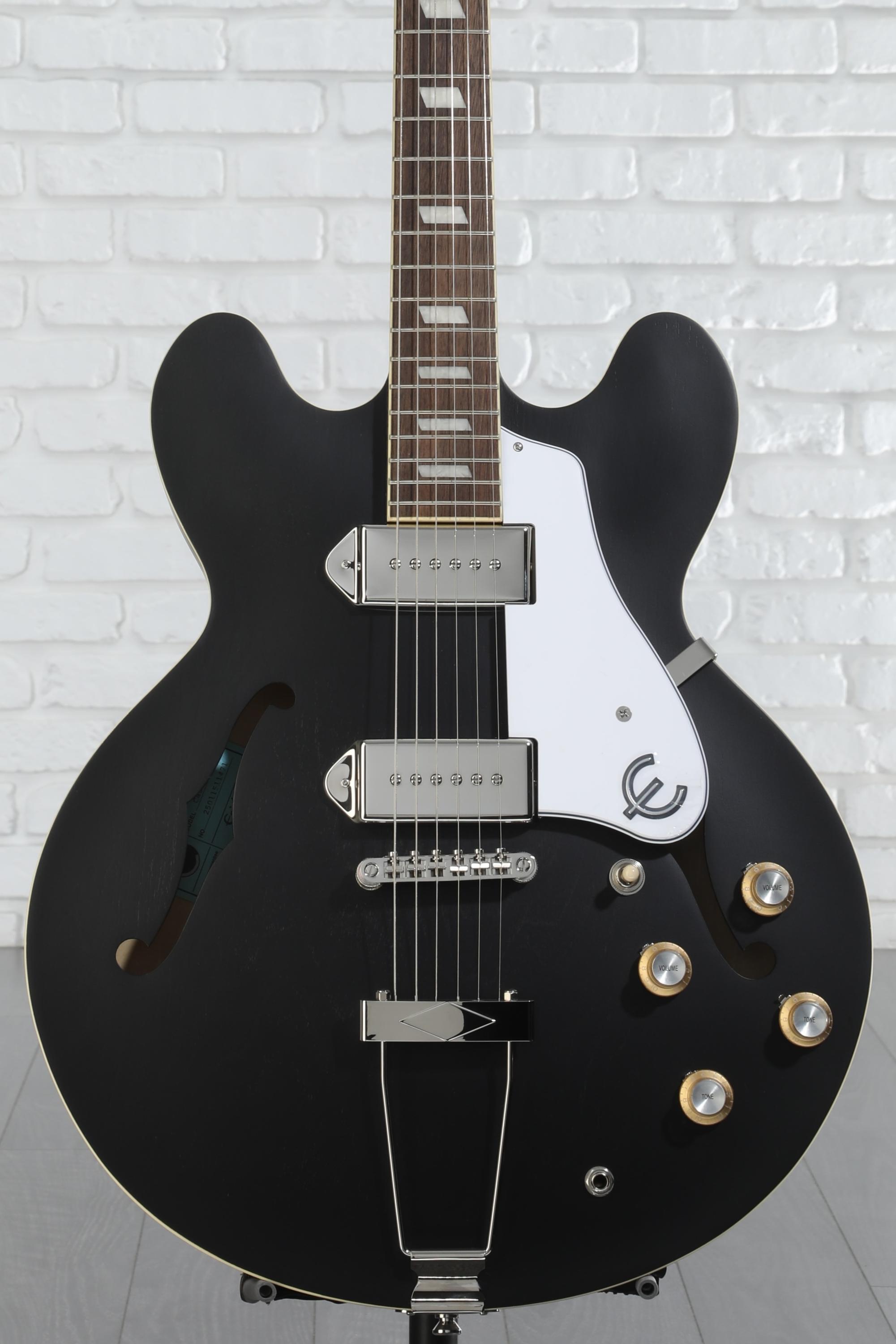 Amazon.com: Epiphone Casino Hollowbody Worn, Ebony : Musical