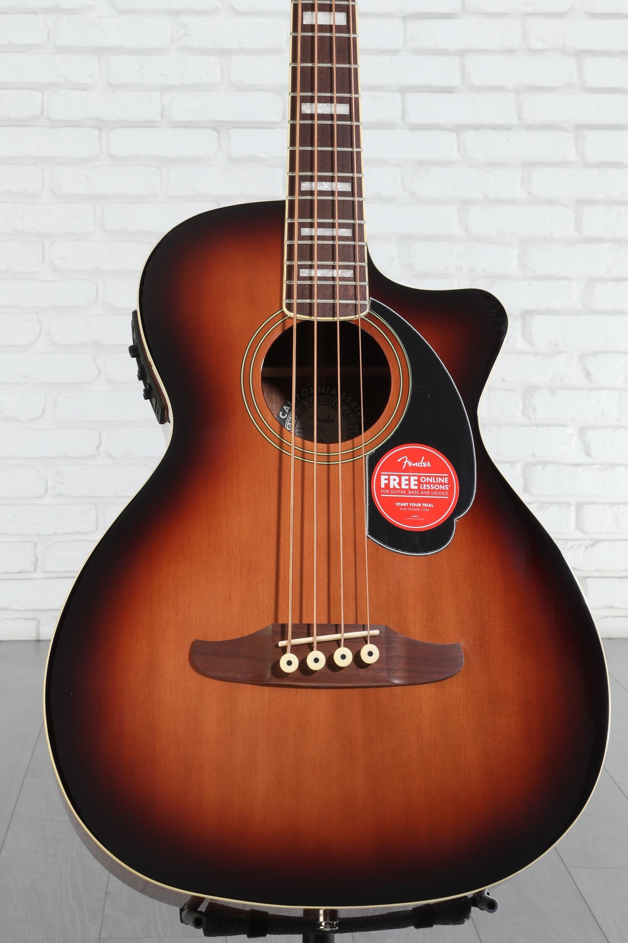 Fender Kingman Acoustic-electric Bass - Shaded Edge Burst | Sweetwater