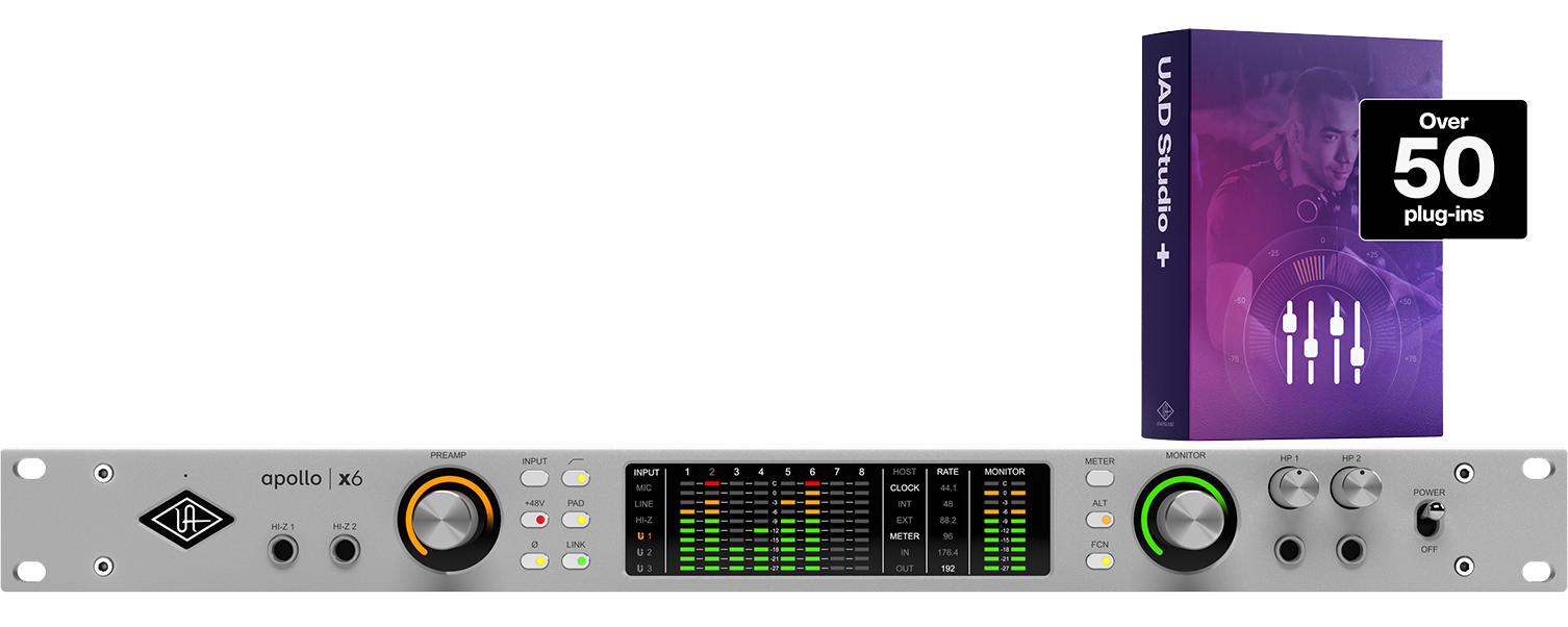 Universal Audio Apollo x6 Gen 2 and Studio+ Edition Bundle