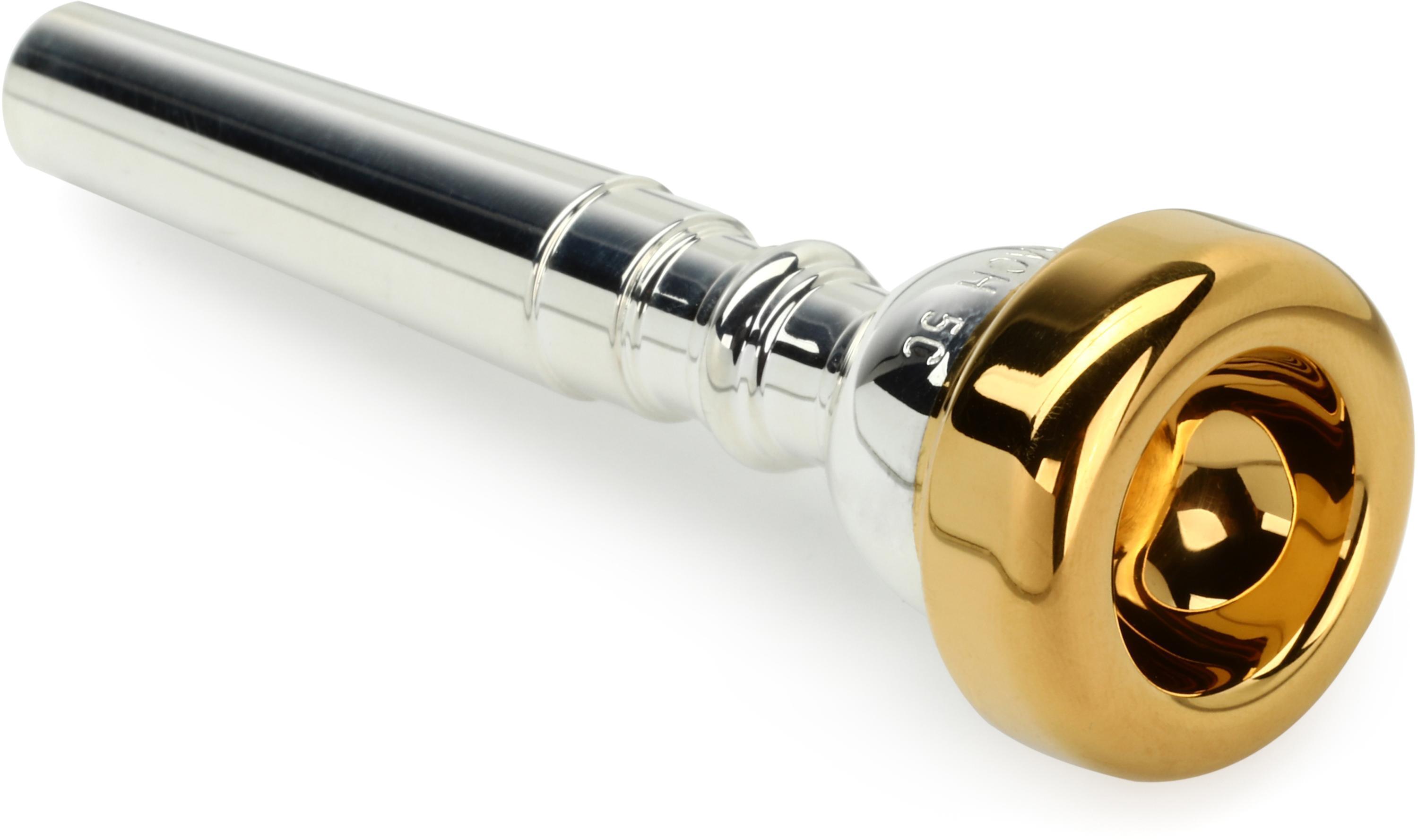 Bach 351 Classic Series Silver-plated Trumpet Mouthpiece with Gold-plated  Rim - 5C