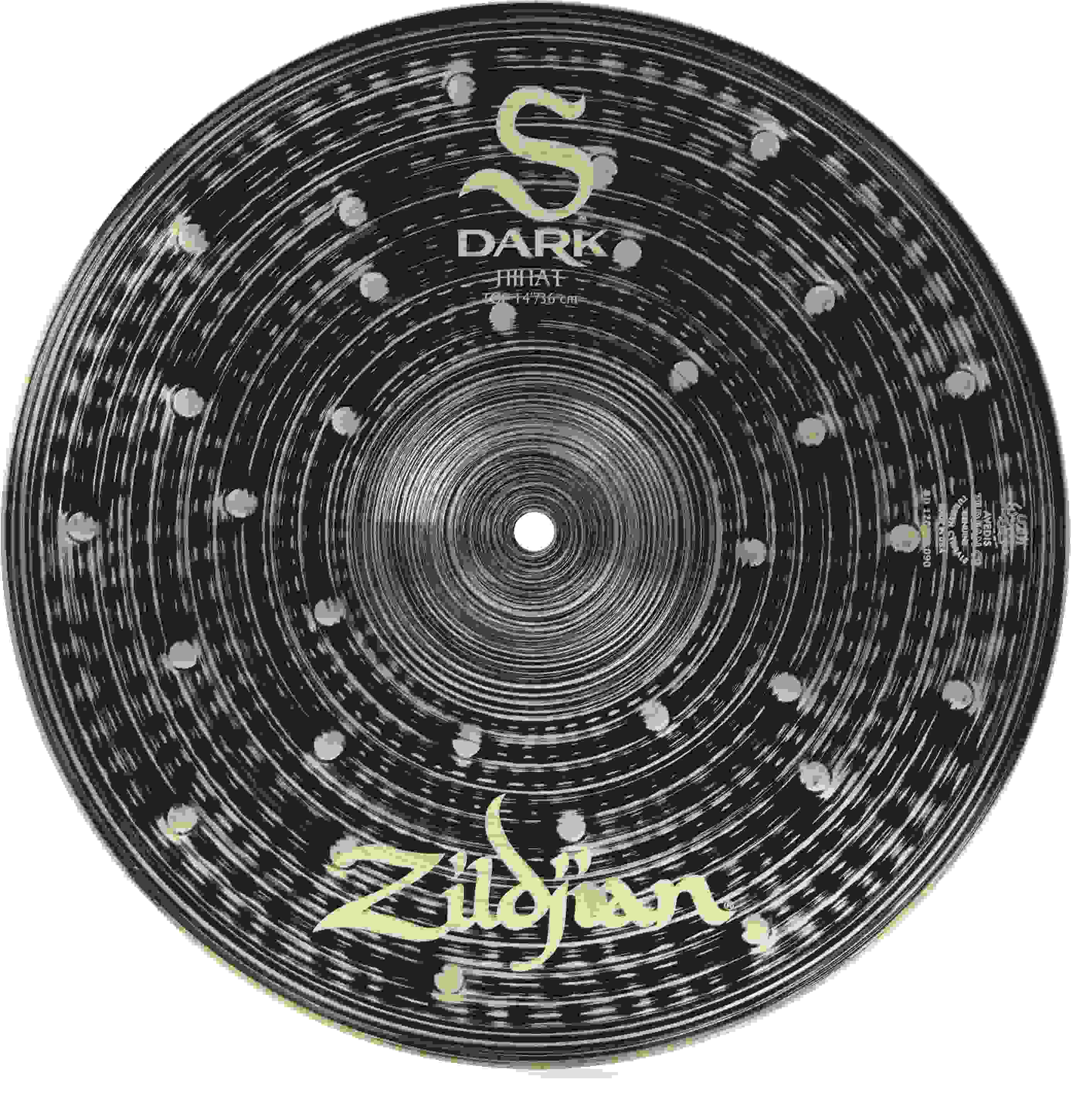 Zildjian S Dark Top Hi-hat Cymbal - 14-inch