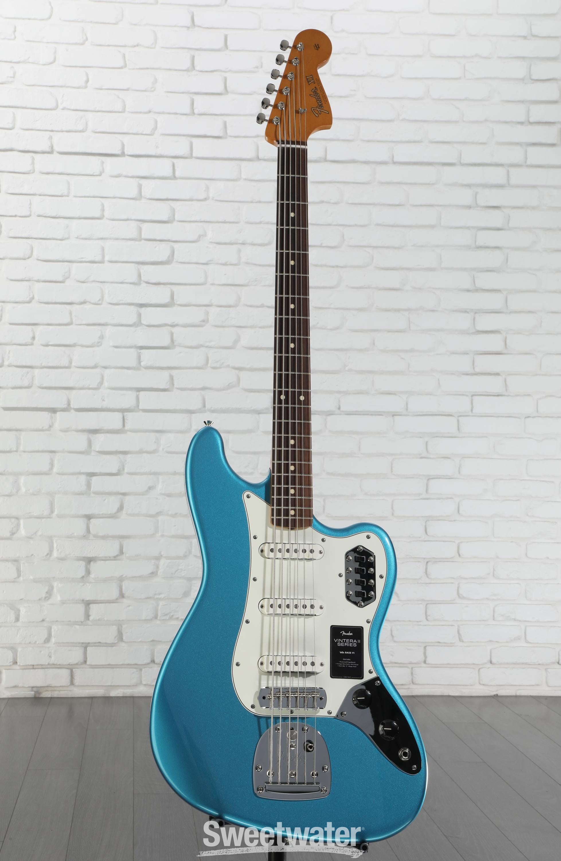 Fender Vintera II '60s Bass VI - Lake Placid Blue | Sweetwater