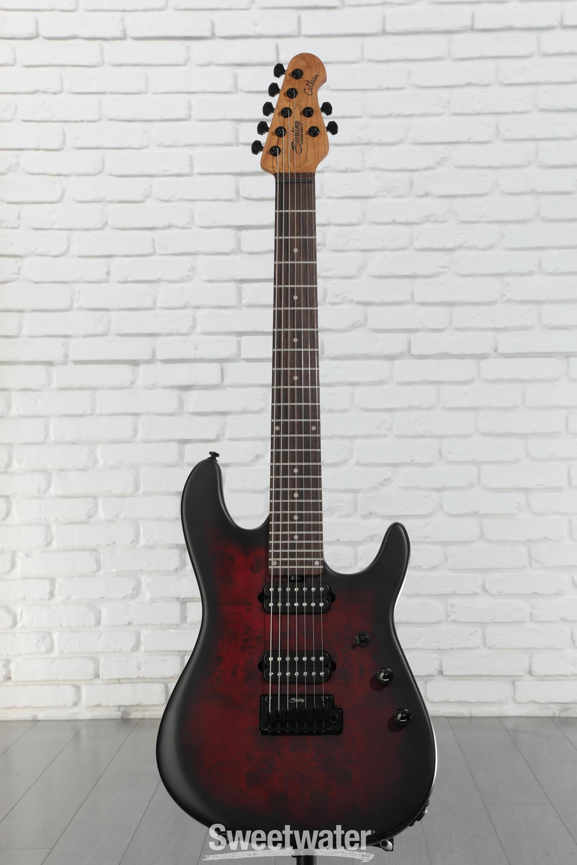 ギター Sterling by Music Man Jason Richardson 7 Sterling Jason Richardson 7 Cutlass Electric Guitar, 7-String