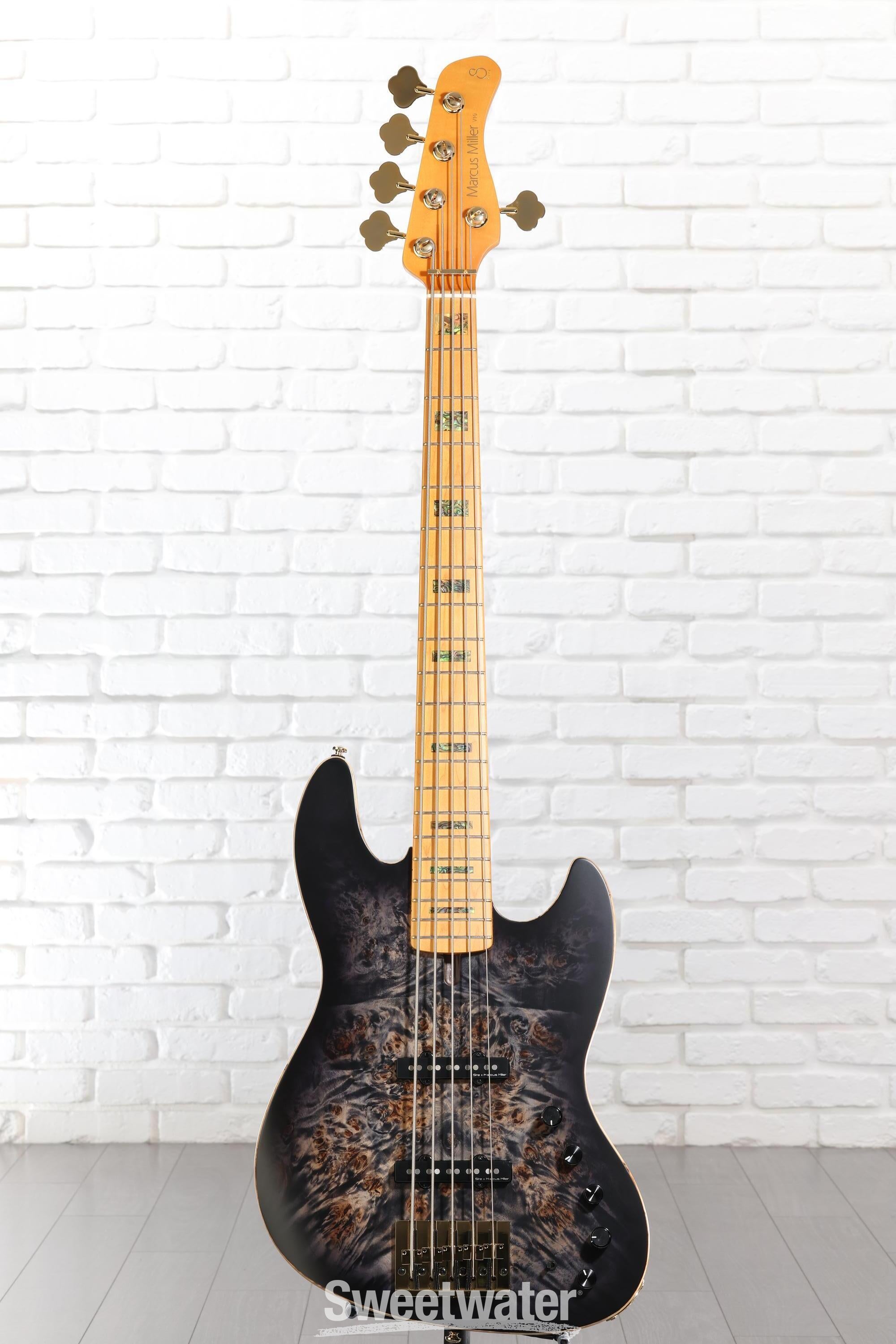Sire Marcus Miller V10 5-string Bass Guitar - Trans Black Satin