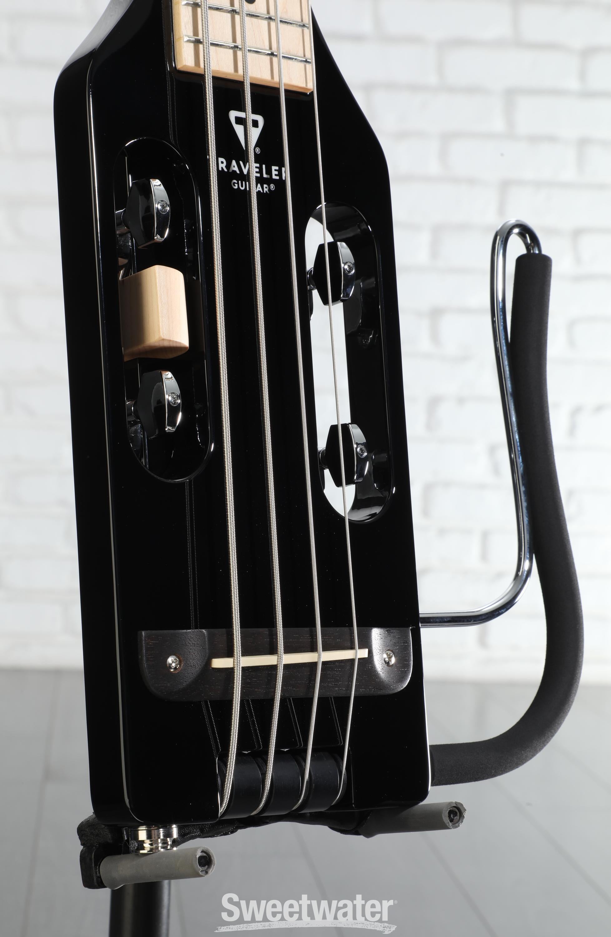 Traveler Guitar Ultra-Light Bass Guitar - Gloss Black | Sweetwater