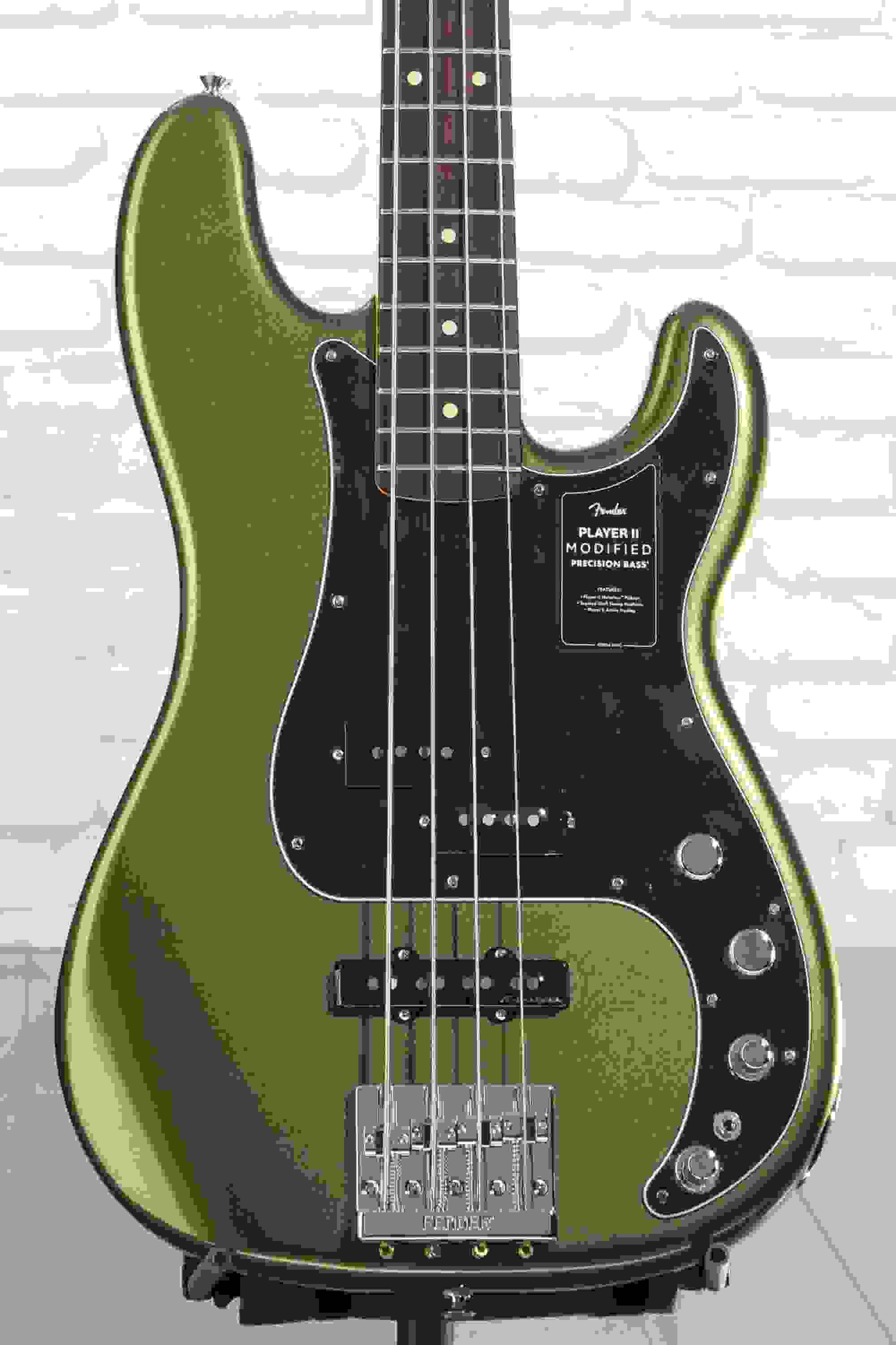 Fender Player II Modified Active Precision Bass - Harvest Green Metallic, Rosewood Fingerboard