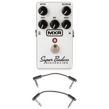 MXR M75 Super Badass Distortion Pedal with EBS Patch Cables 