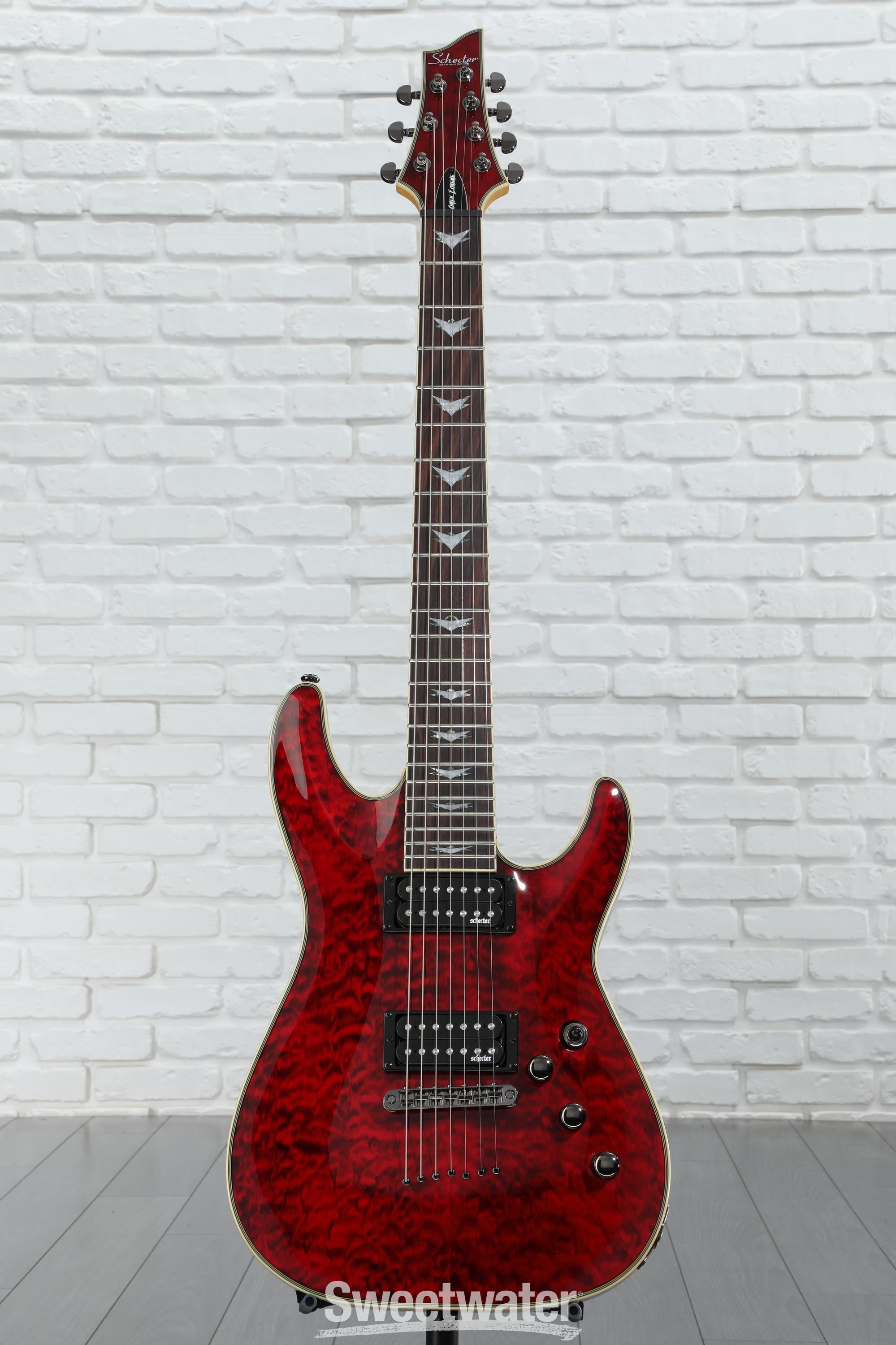 Schecter Omen Extreme-7 Electric Guitar - Black Cherry