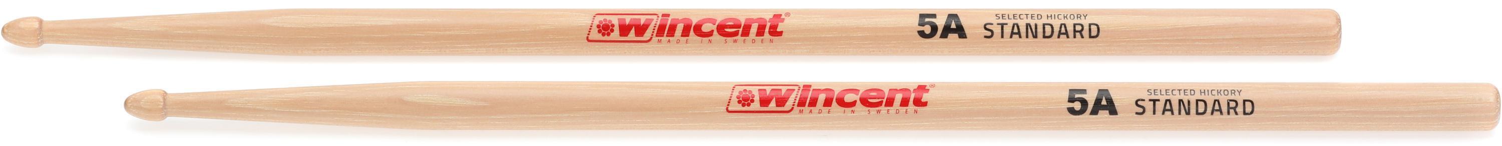 Photo of Wincent Hickory Drumsticks - 5A - Wood Tip