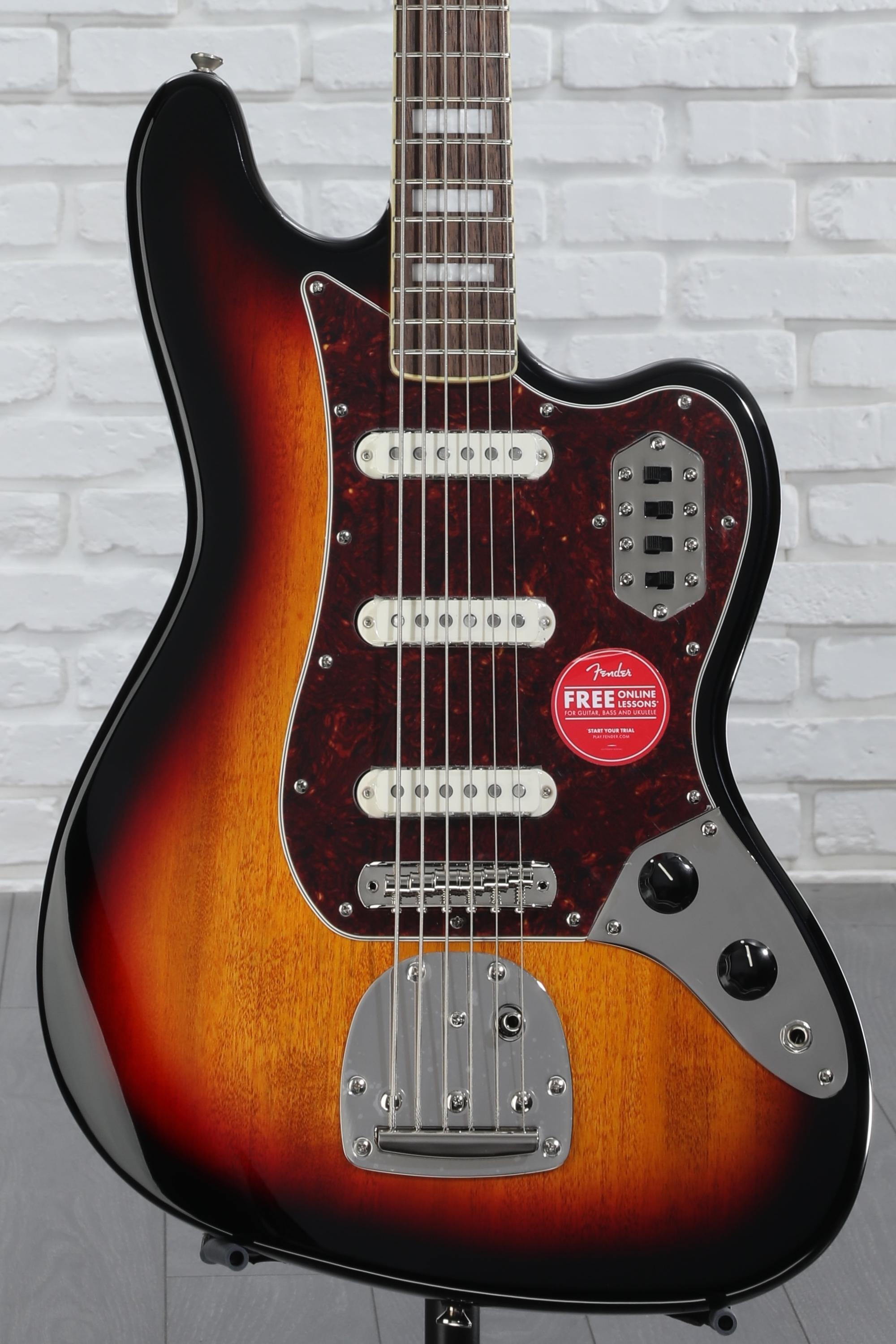 Squier Classic Vibe Bass VI Guitar - 3-tone Sunburst