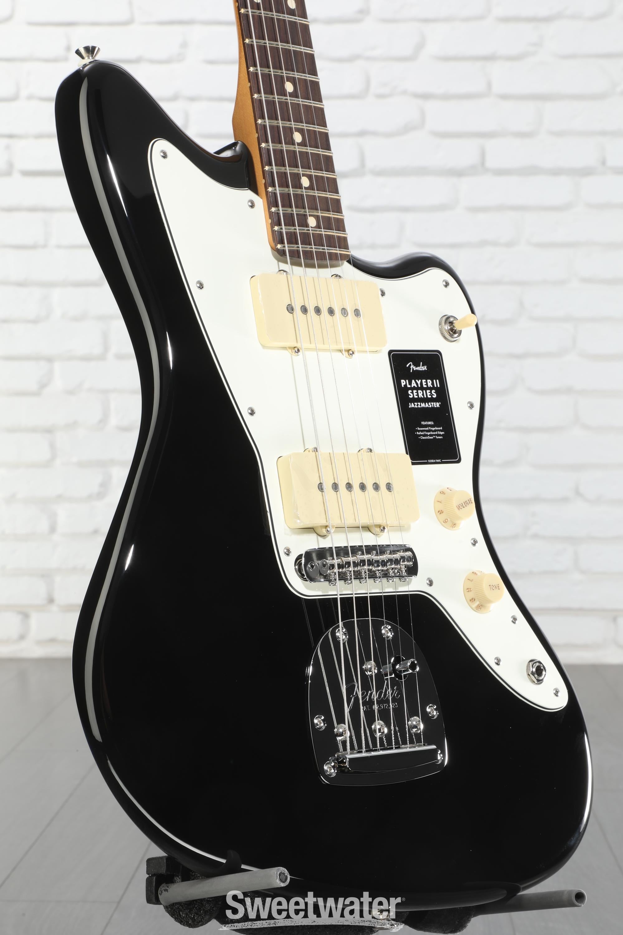 Fender Player II Jazzmaster Electric Guitar - Black | Sweetwater