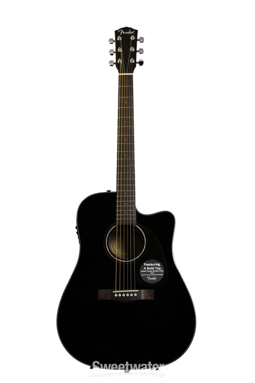fender アコースティックギター CD140SCE BLK 弦楽器 楽器 Fender CD-140SCE - Black | Sweetwater