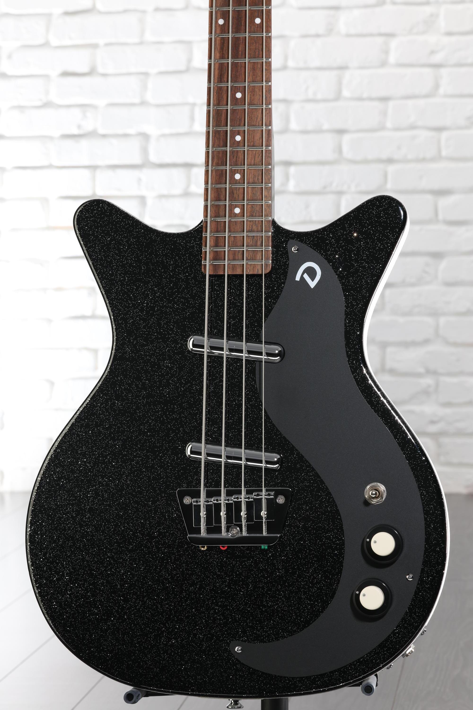 Danelectro '59DC Short Scale Bass Guitar - Black Metalflake