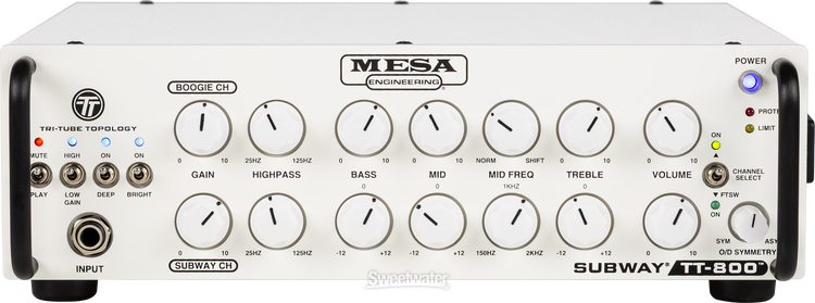 Mesa/Boogie Subway TT-800 Lightweight 800-watt Bass Head - White, Sweetwater Exclusive