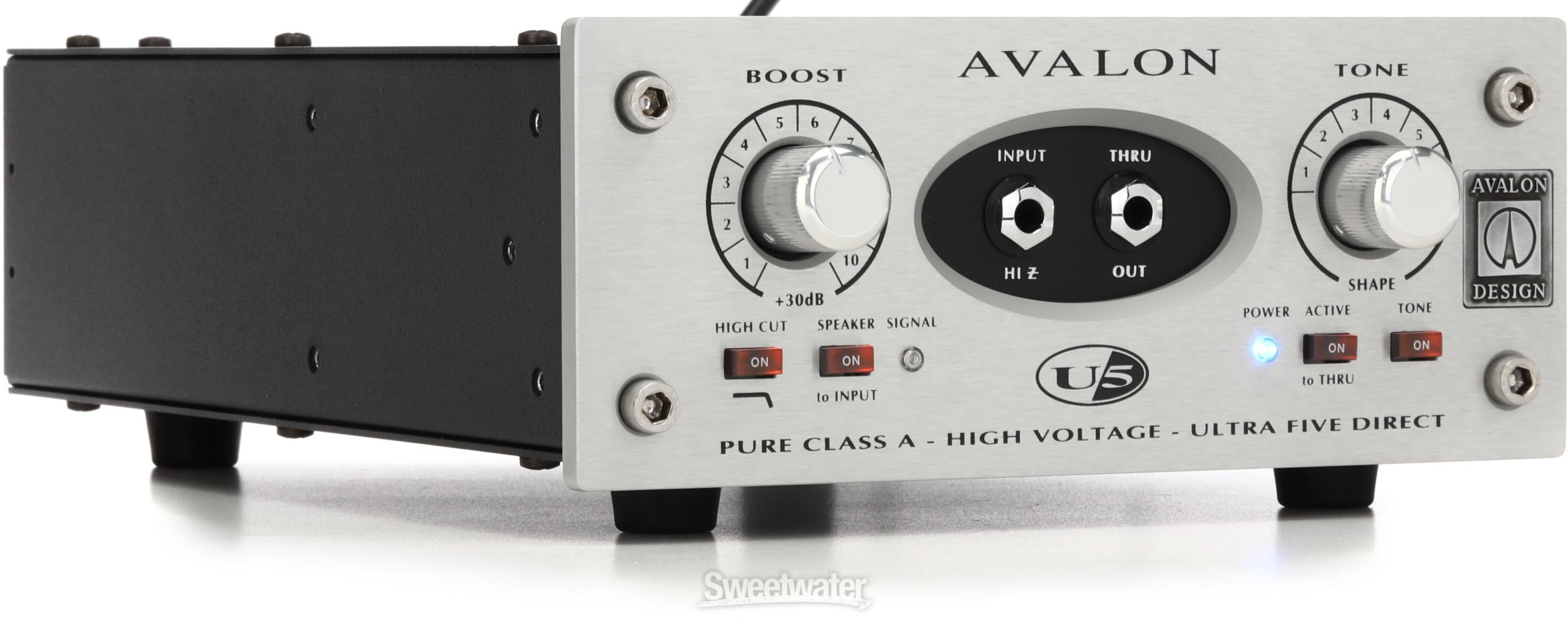 Avalon U5 Class A Active Instrument DI and Preamp Reviews | Sweetwater