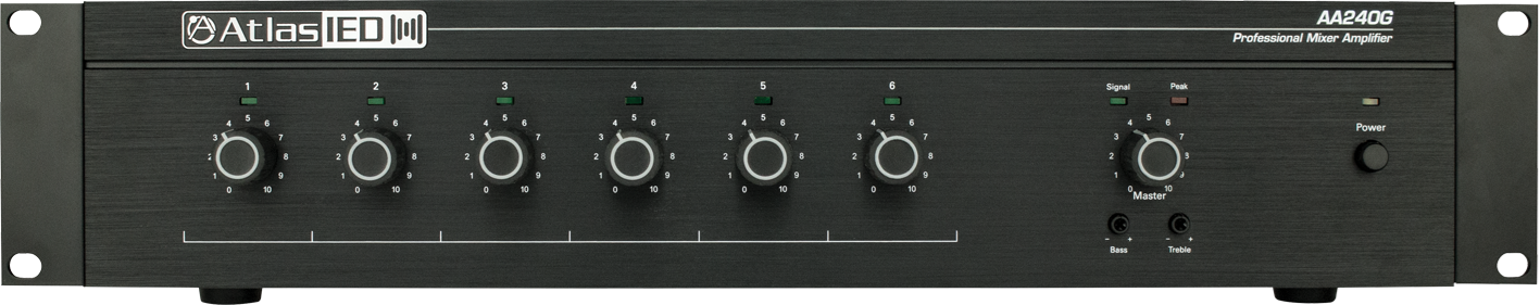 Photo of AtlasIED AA240G 6-input 240-watt Mixer Amplifier