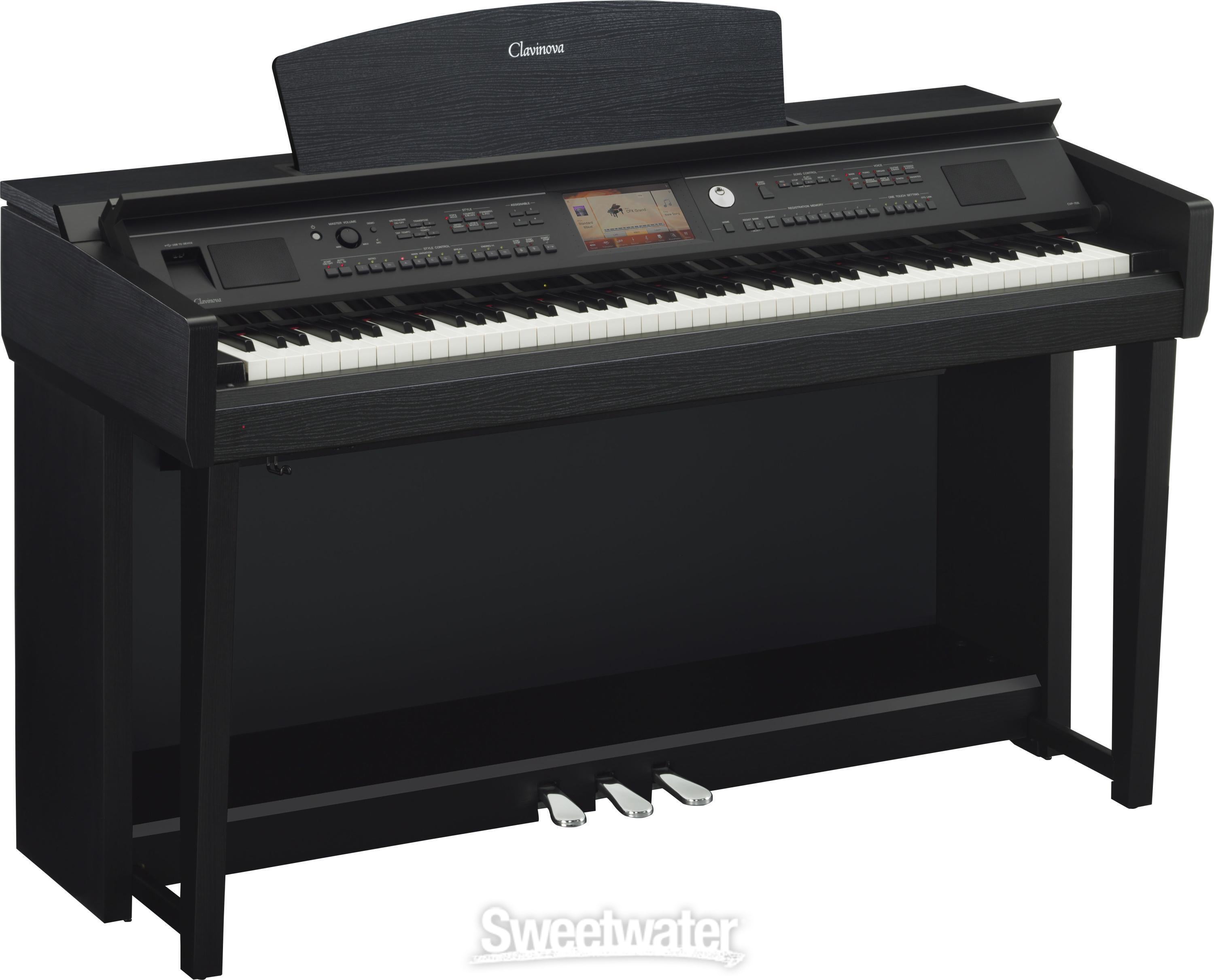 Yamaha Clavinova CVP-705 - Black Walnut Finish | Sweetwater