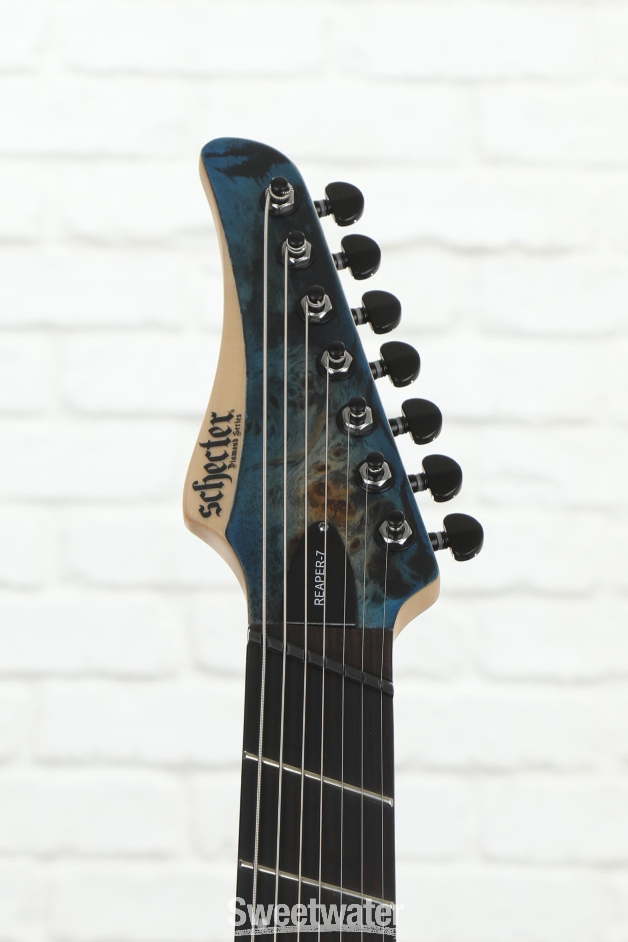 SCHECTER　Reaper-7 Multiscale 4/30まで値下げ中 Schecter Reaper-7 Multiscale - Satin Sky Burst | Sweetwater
