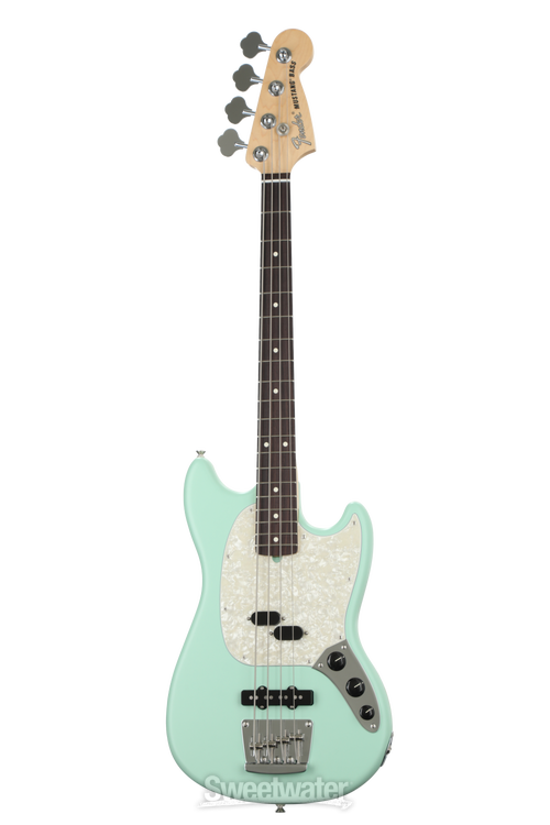 Fender American Performer Mustang Bass - Satin Surf Green